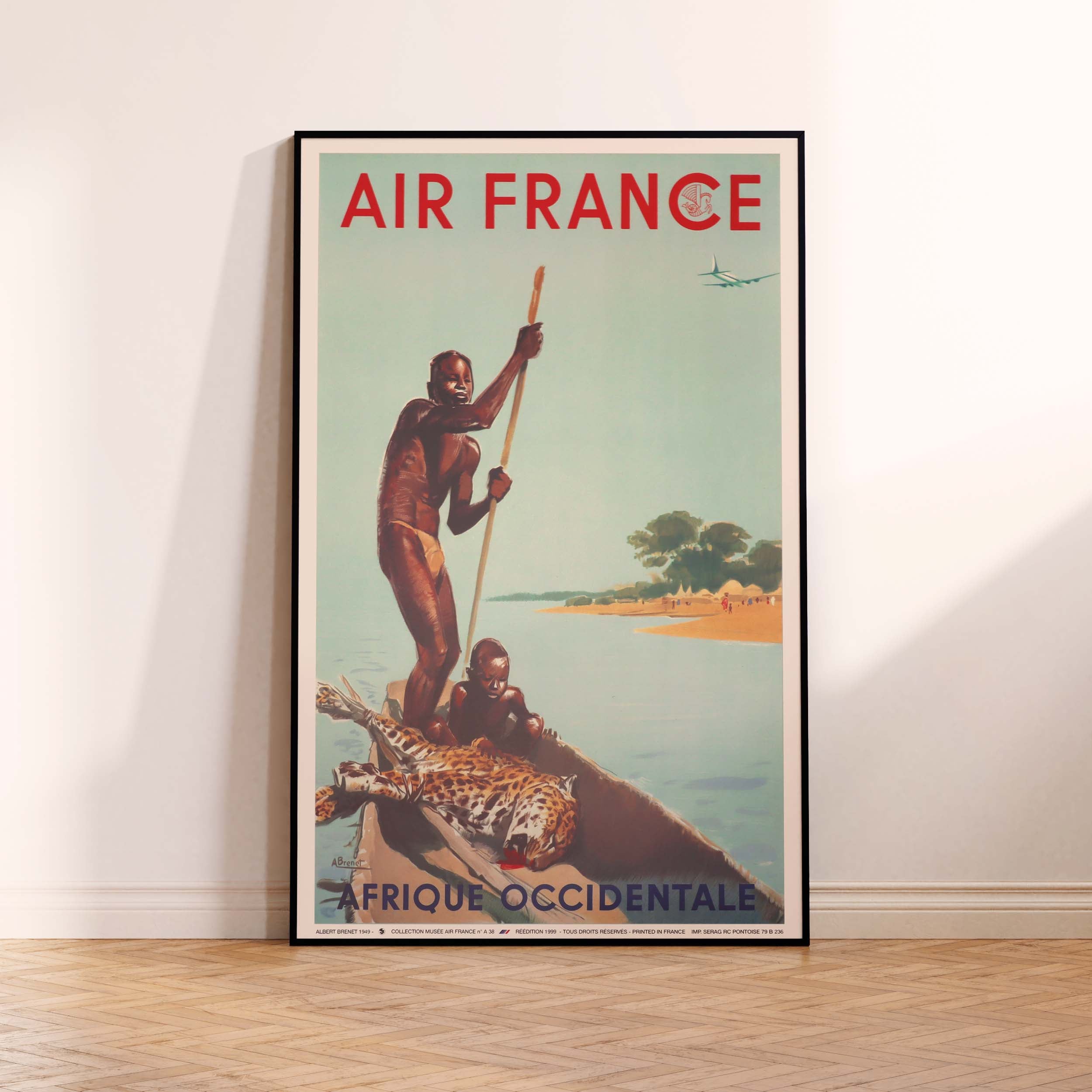 Affiche d'agence Air France - Afrique occidentale-oneart.fr