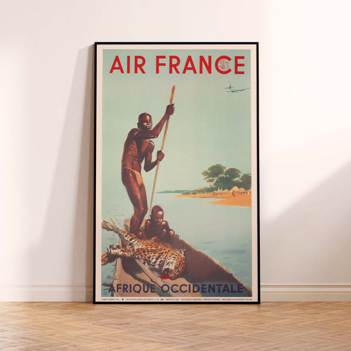 Affiche d'agence Air France - Afrique occidentale