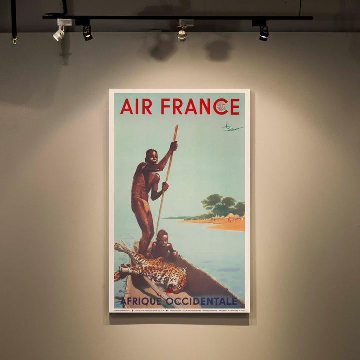 Affiche d'agence Air France - Afrique occidentale