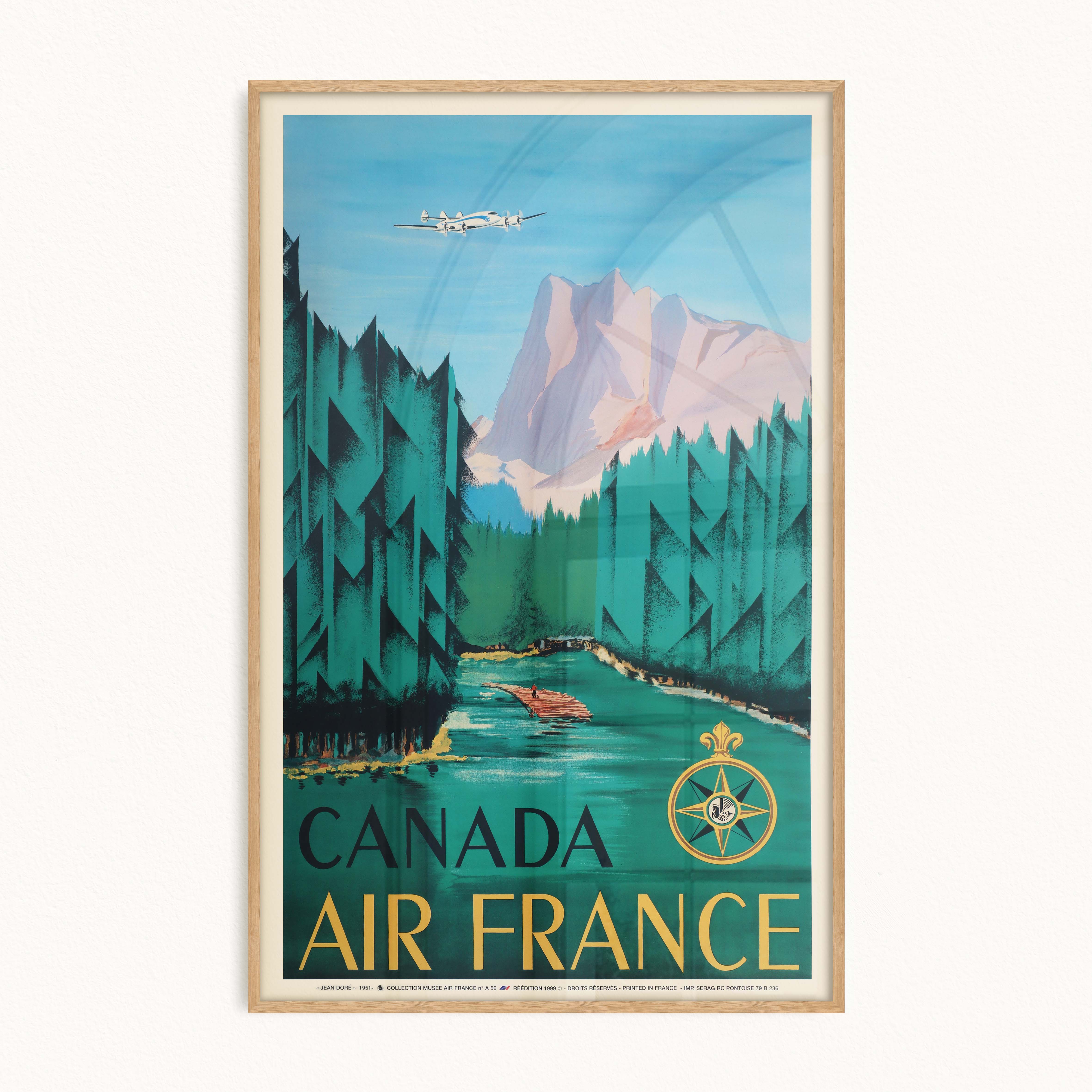 Affiche d'agence Air France - Canada-oneart.fr