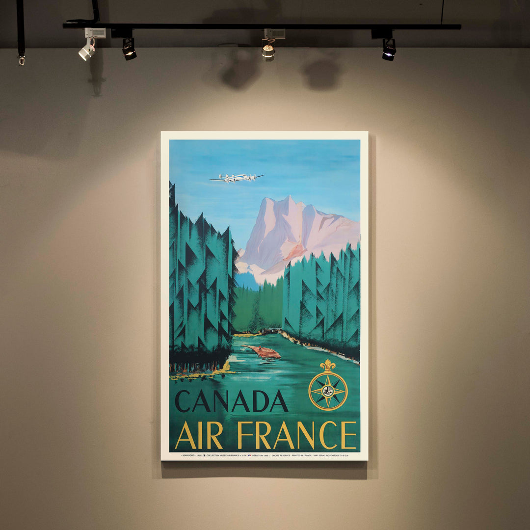 Affiche d'agence Air France - Canada