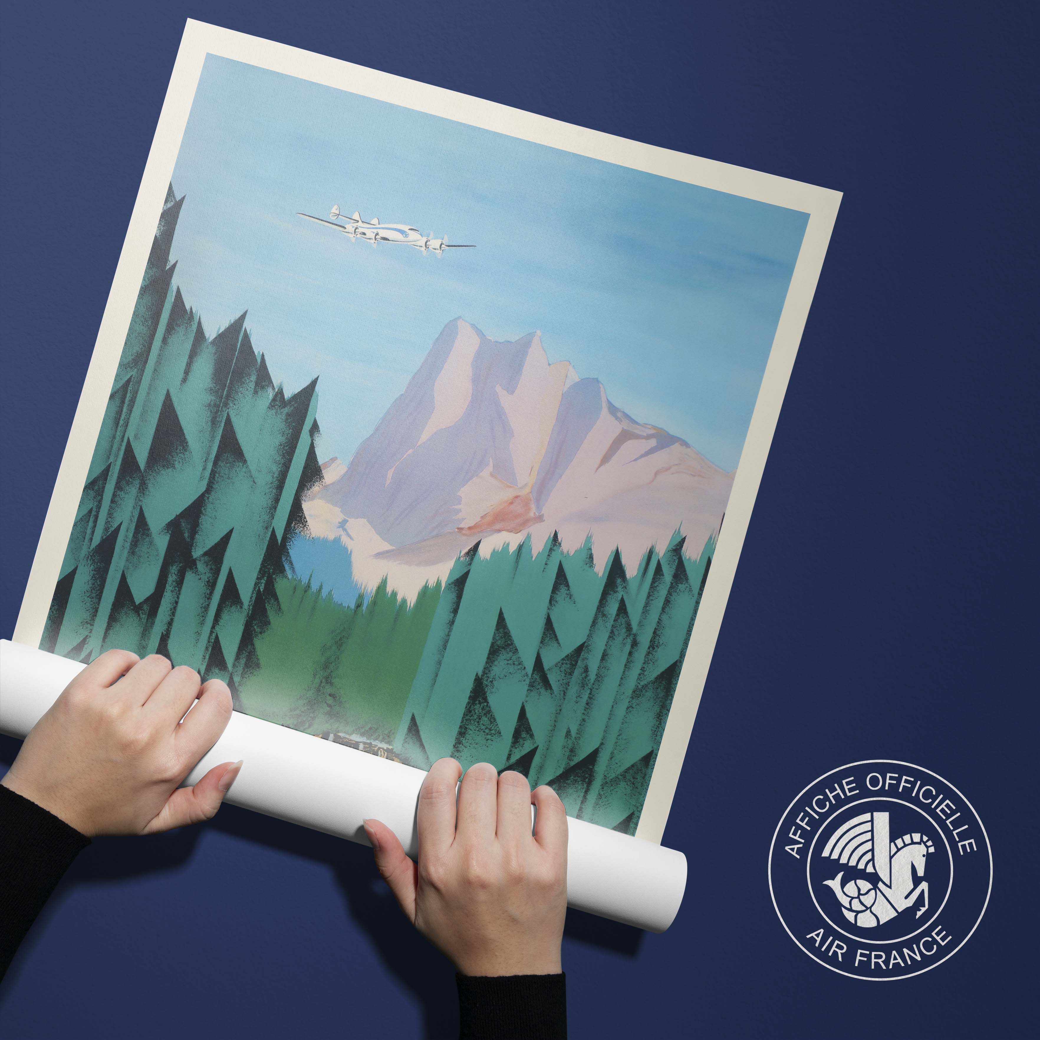 Affiche d'agence Air France - Canada-oneart.fr