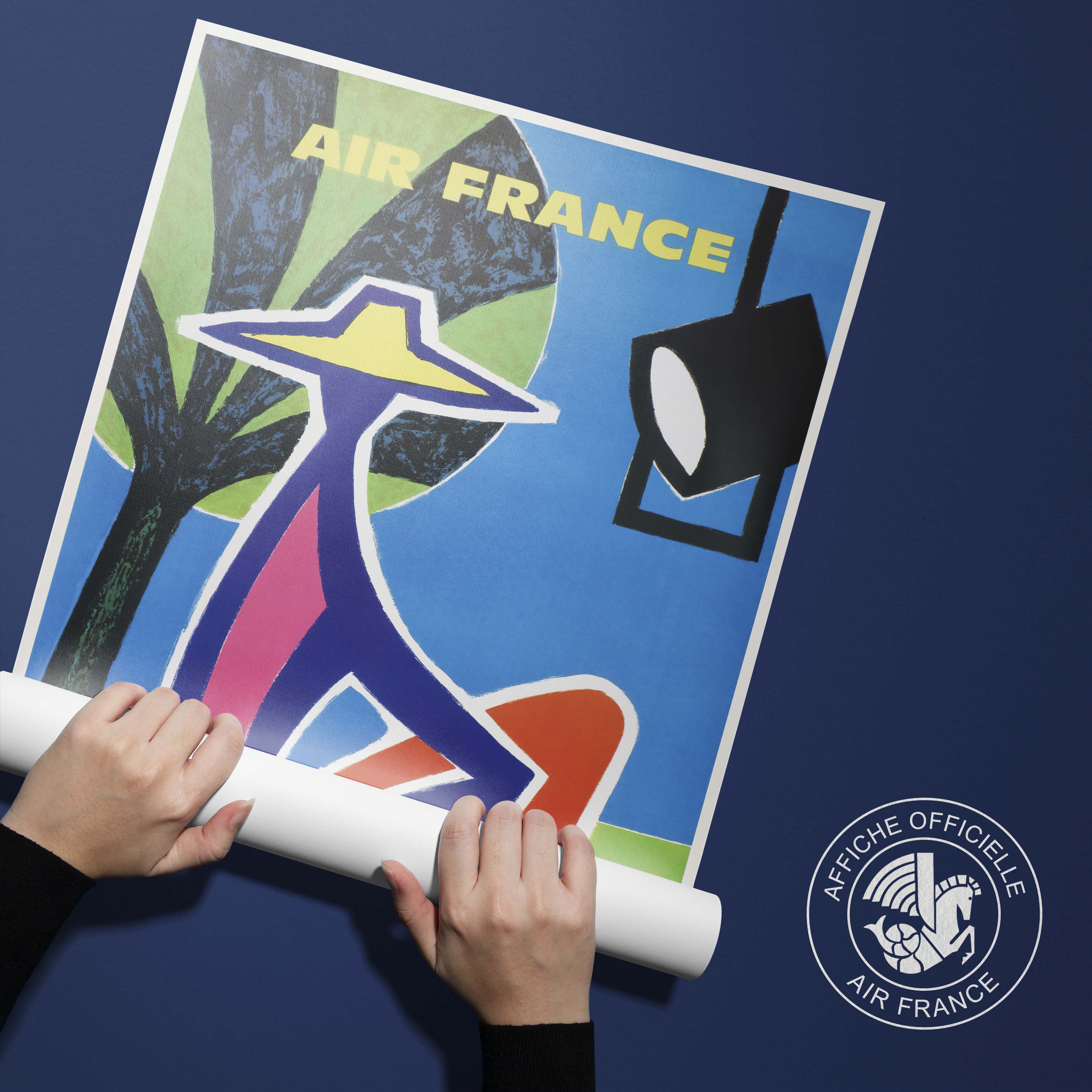 Affiche d'agence Air France - Californie-oneart.fr