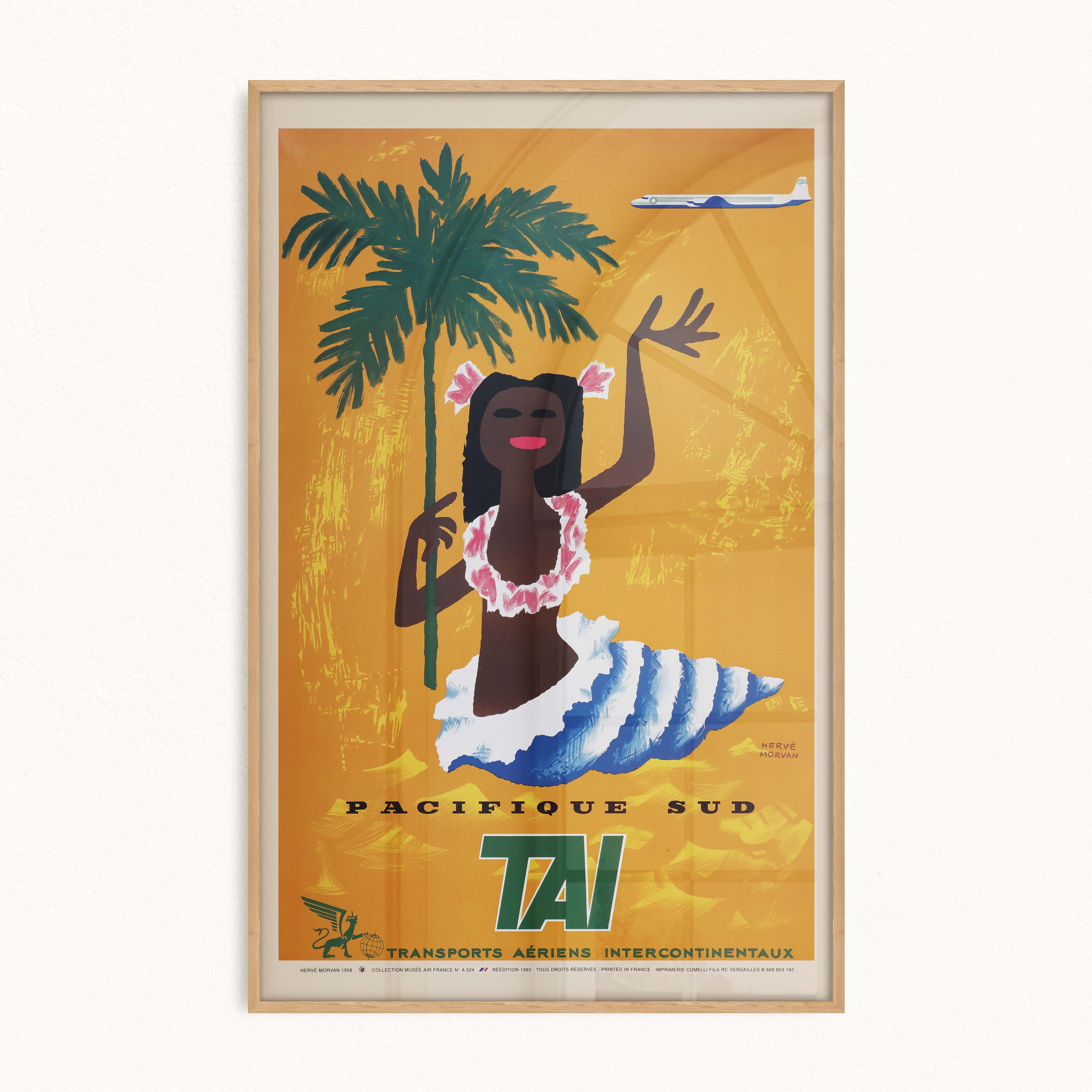 Affiche d'agence TAI - Pacifique Sud-oneart.fr