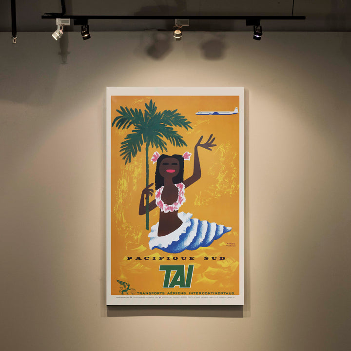 Affiche d'agence TAI - Pacifique Sud