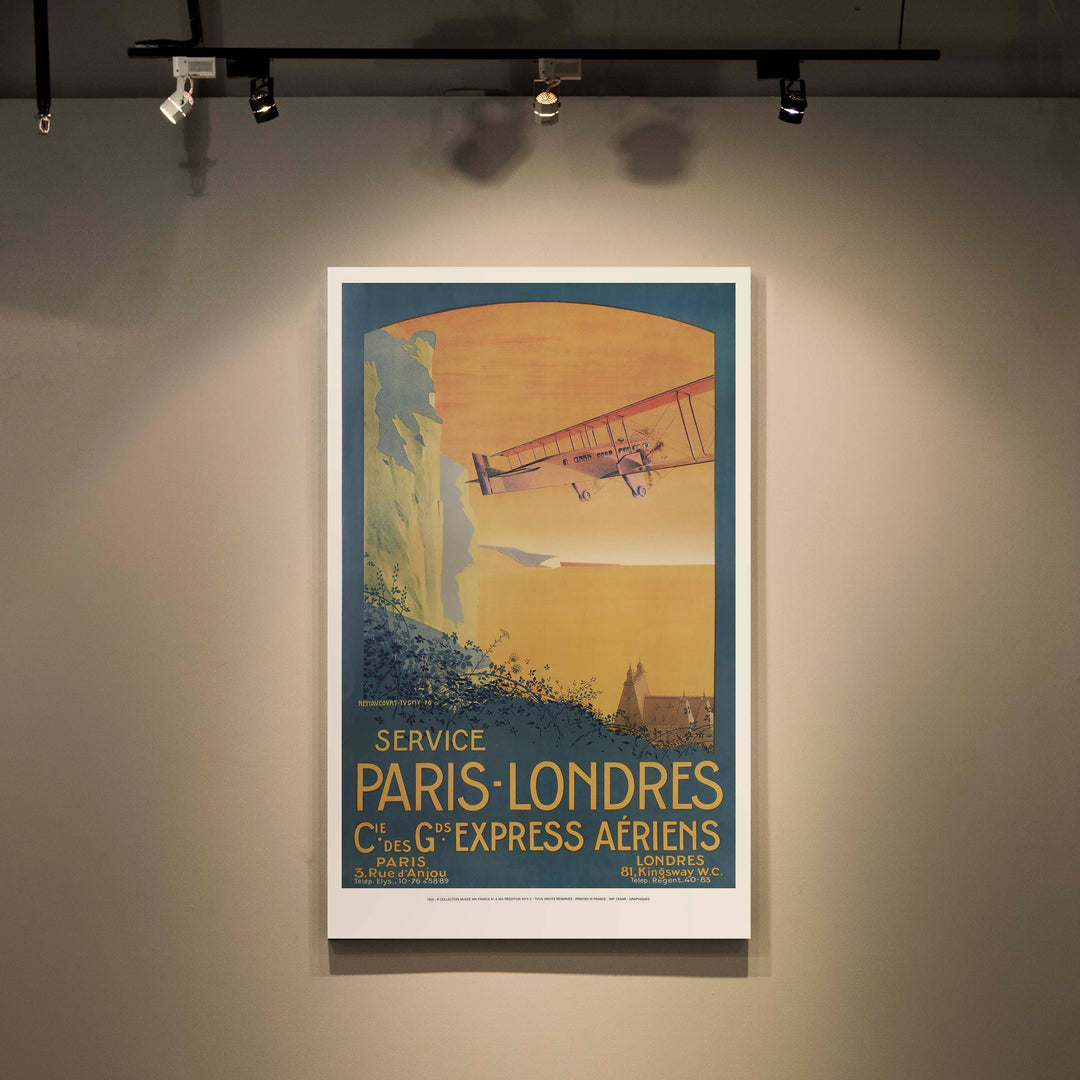 Affiche d'agence Air France - Service Paris-Londres