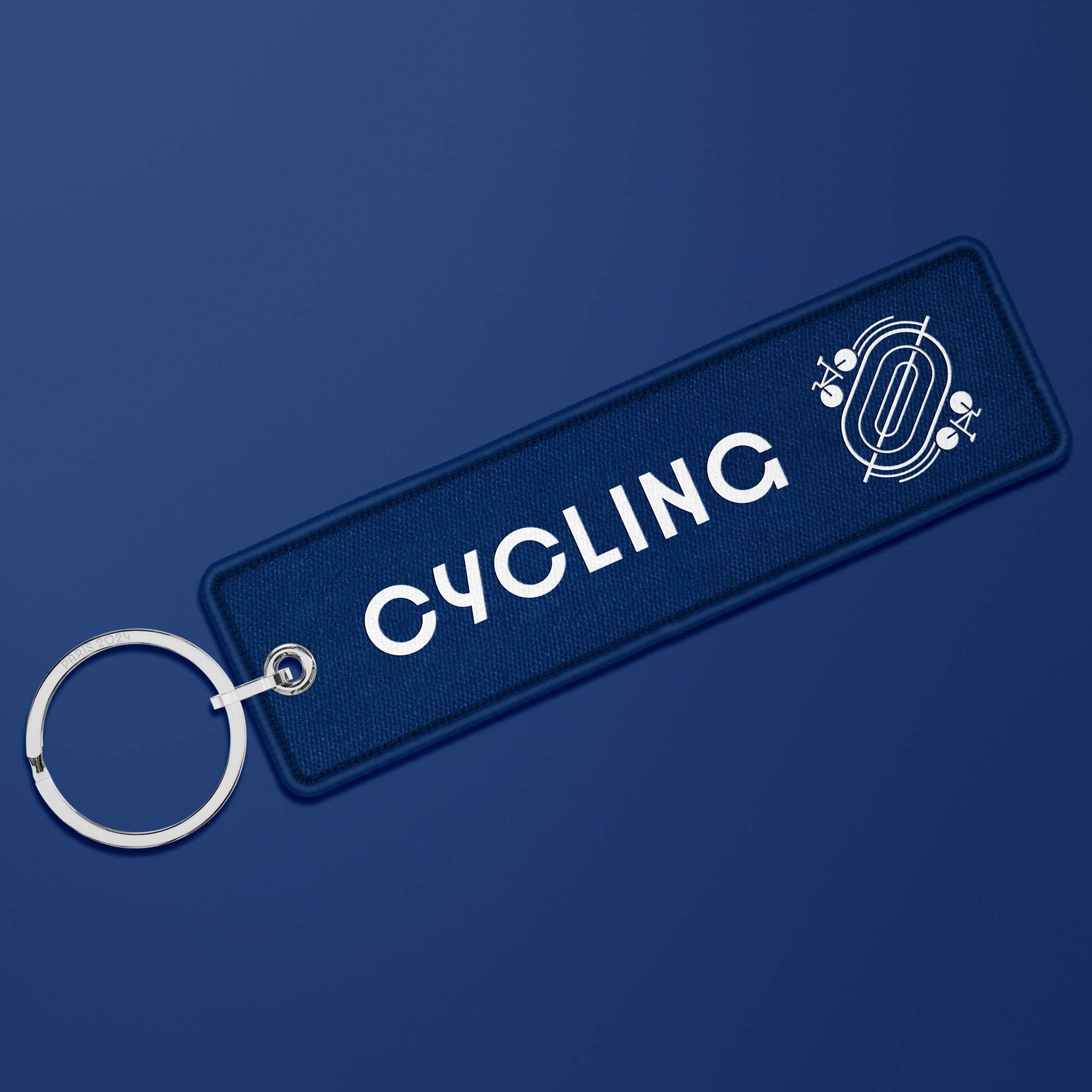 Paris 2024 French blue flame key ring - Cycling