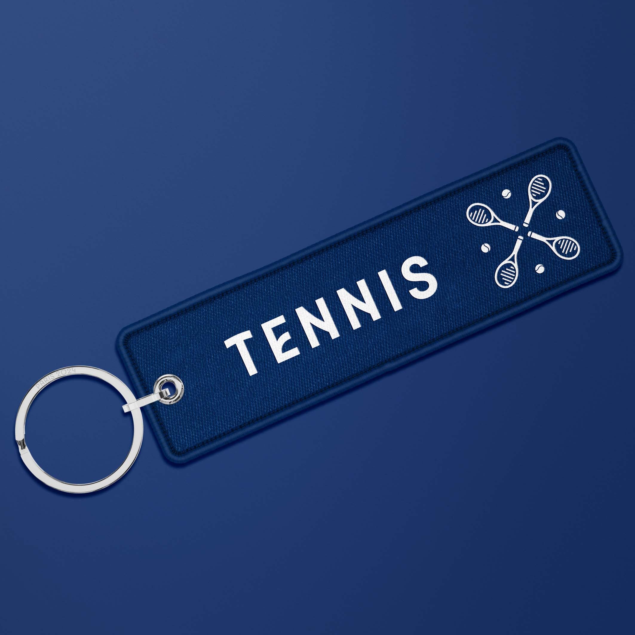 Paris 2024 French blue flame key ring - Tennis