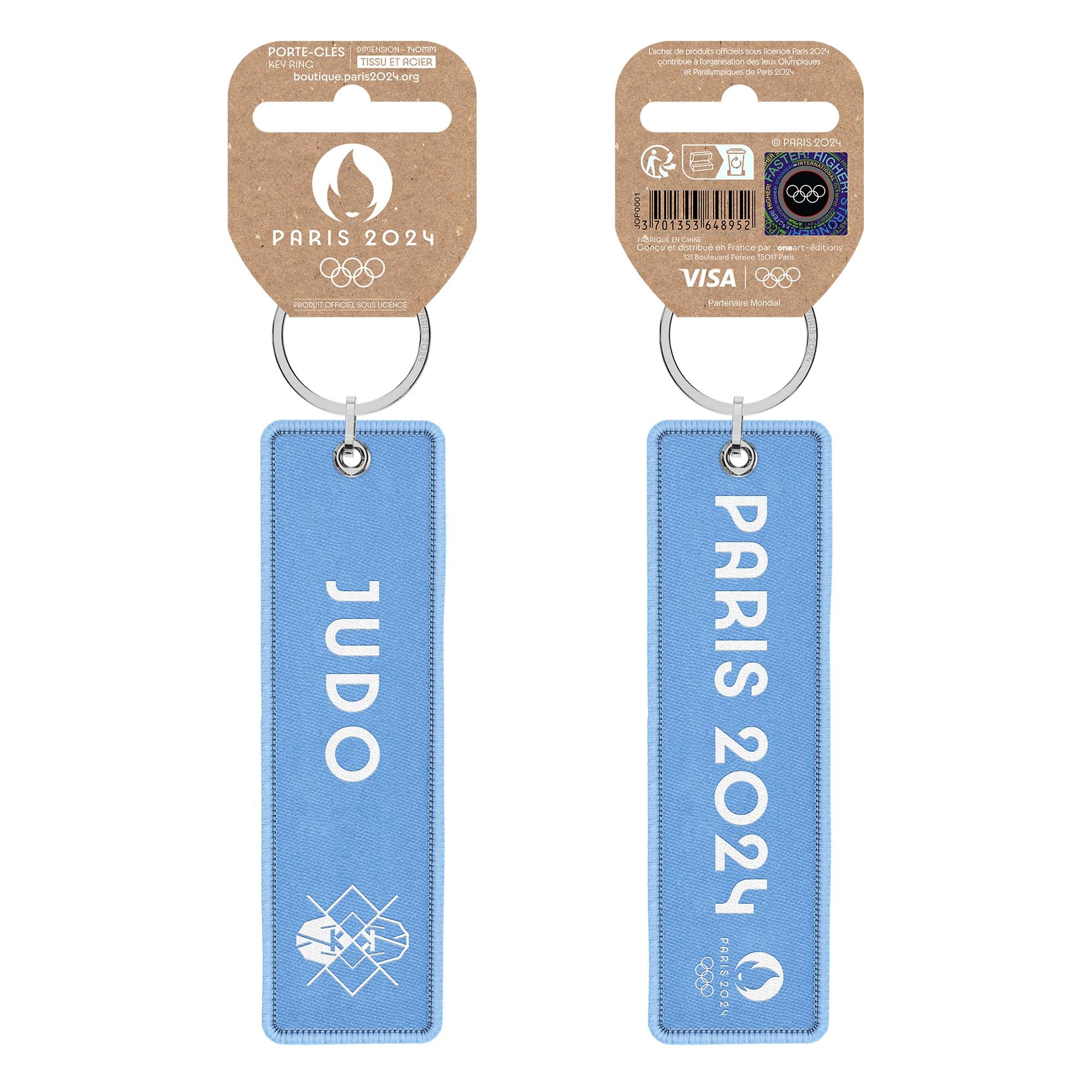 Paris 2024 Rainbow flame key ring - Judo