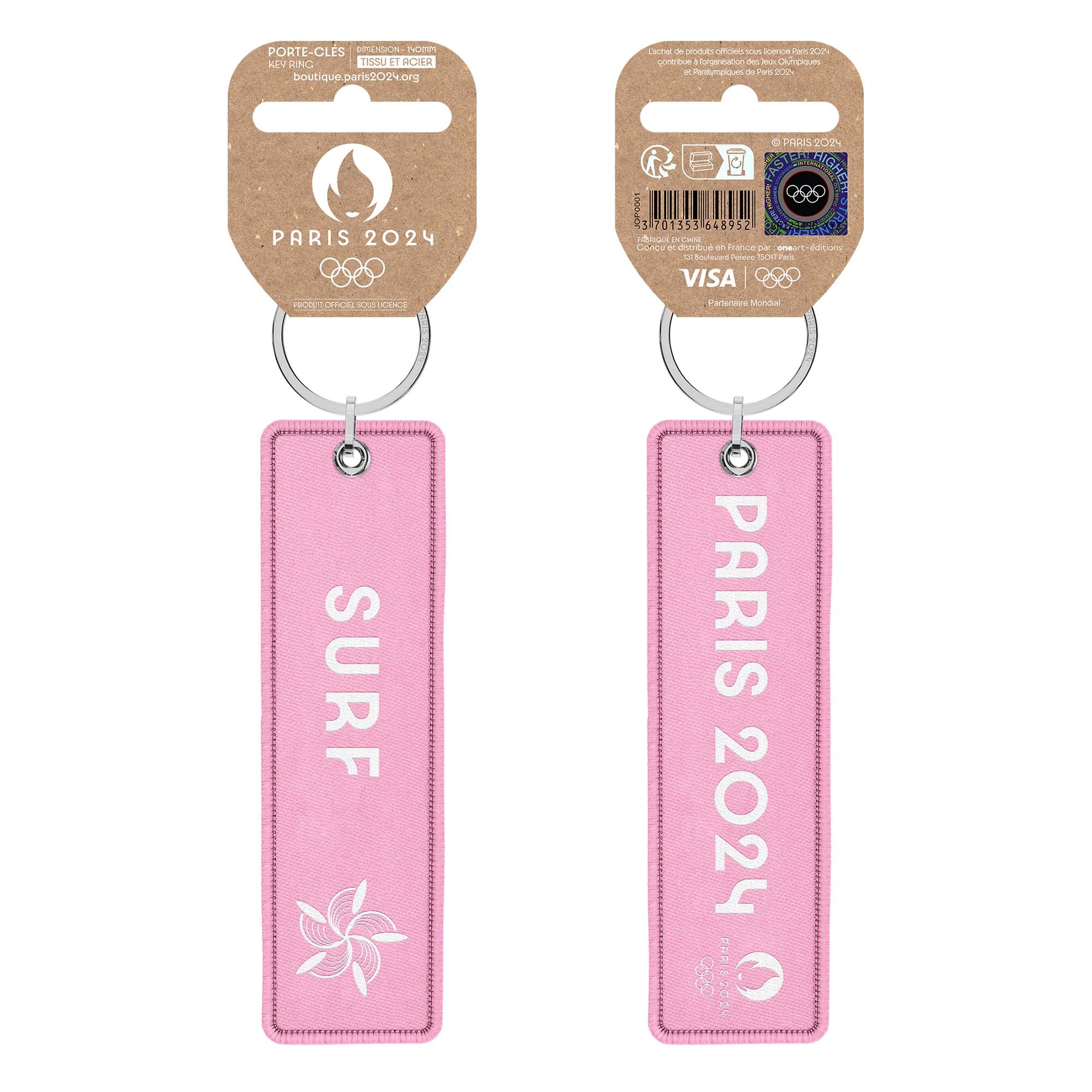 Paris 2024 Rainbow flame key ring - Surf