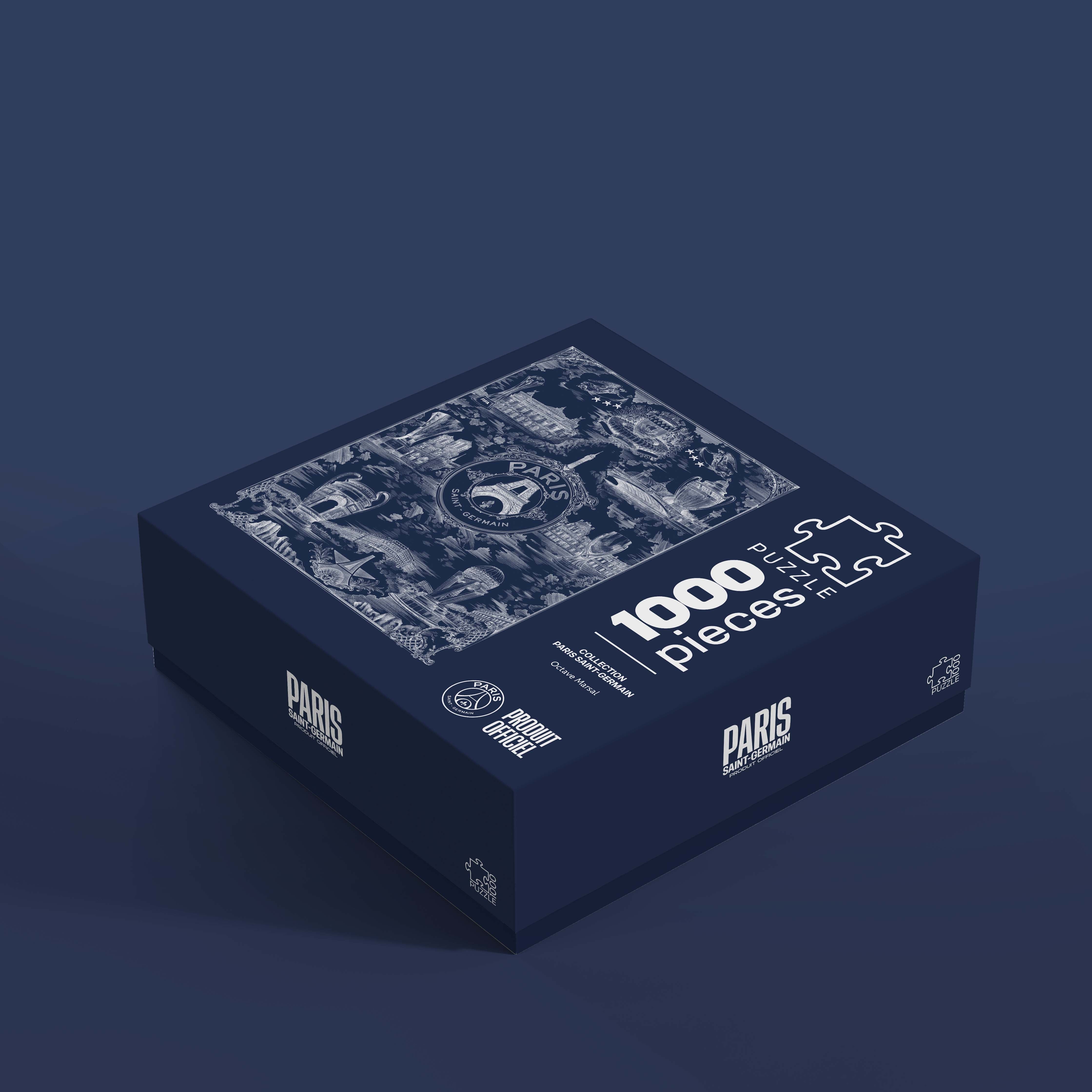 Puzzle PSG Allégorie Parisienne par Octave Marsal (1000 pièces)