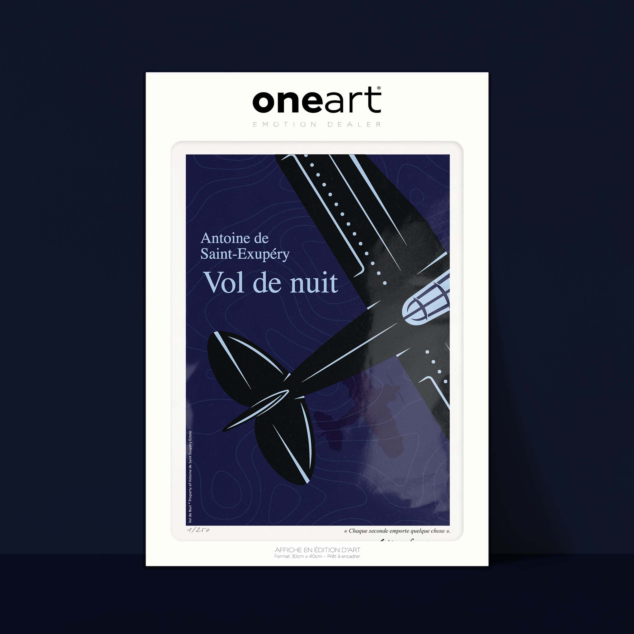 Affiche - Vol de Nuit 1-oneart.fr