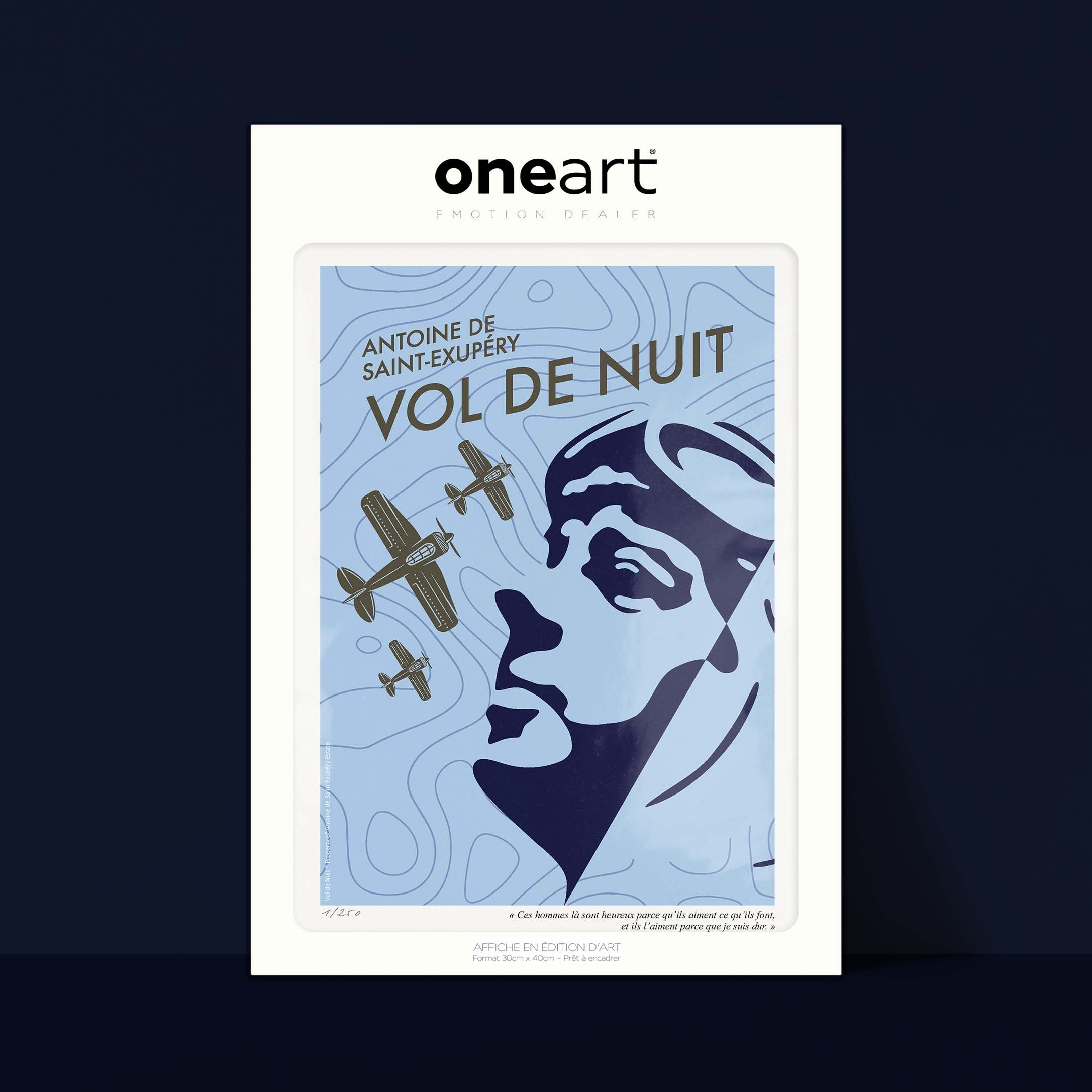 Affiche - Vol de Nuit 4-oneart.fr