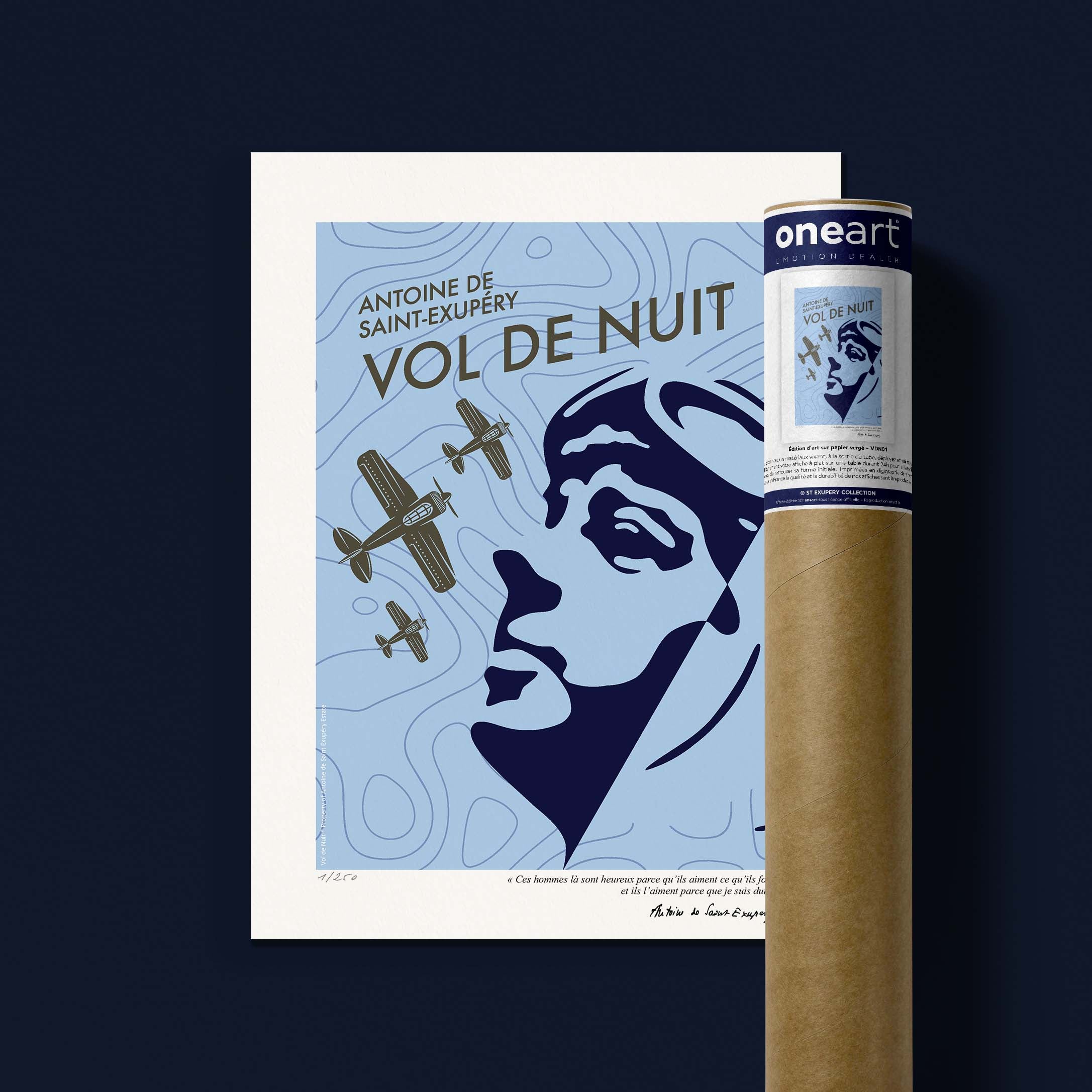 Affiche - Vol de Nuit 4-oneart.fr