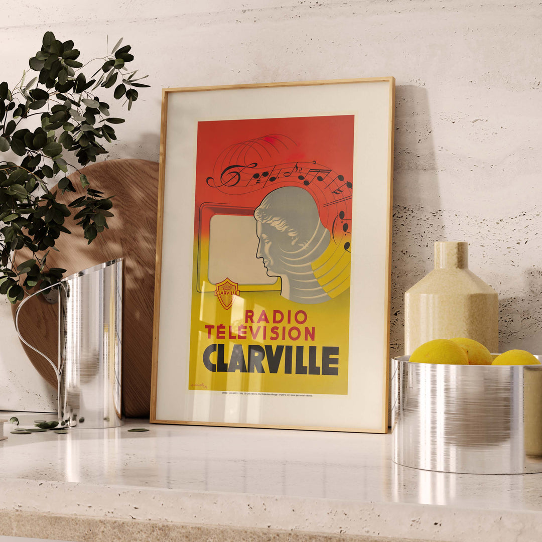 Affiche publicité vintage - Clarville
