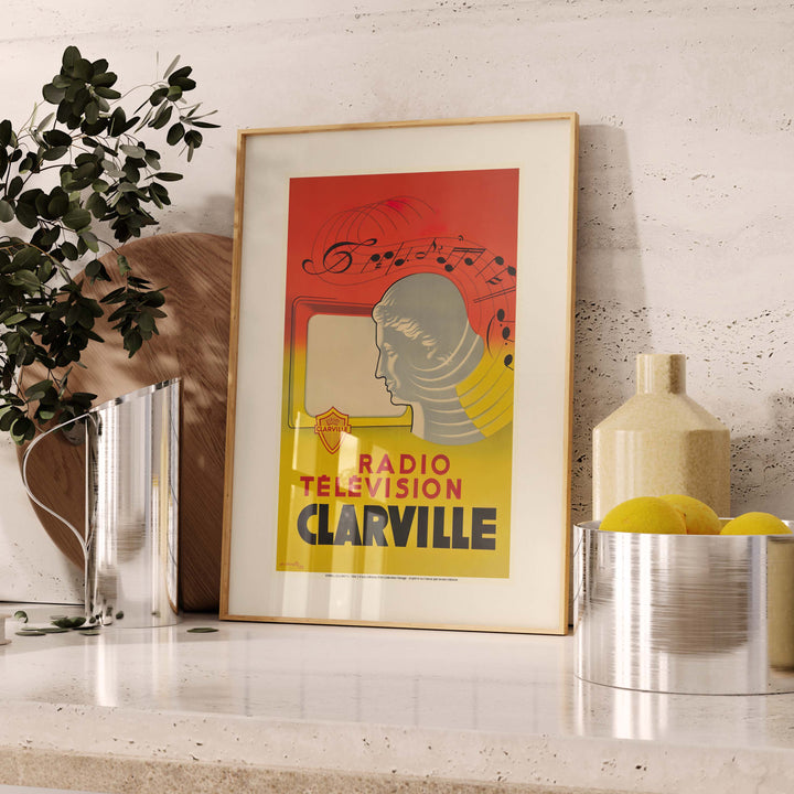 Affiche publicité vintage - Clarville