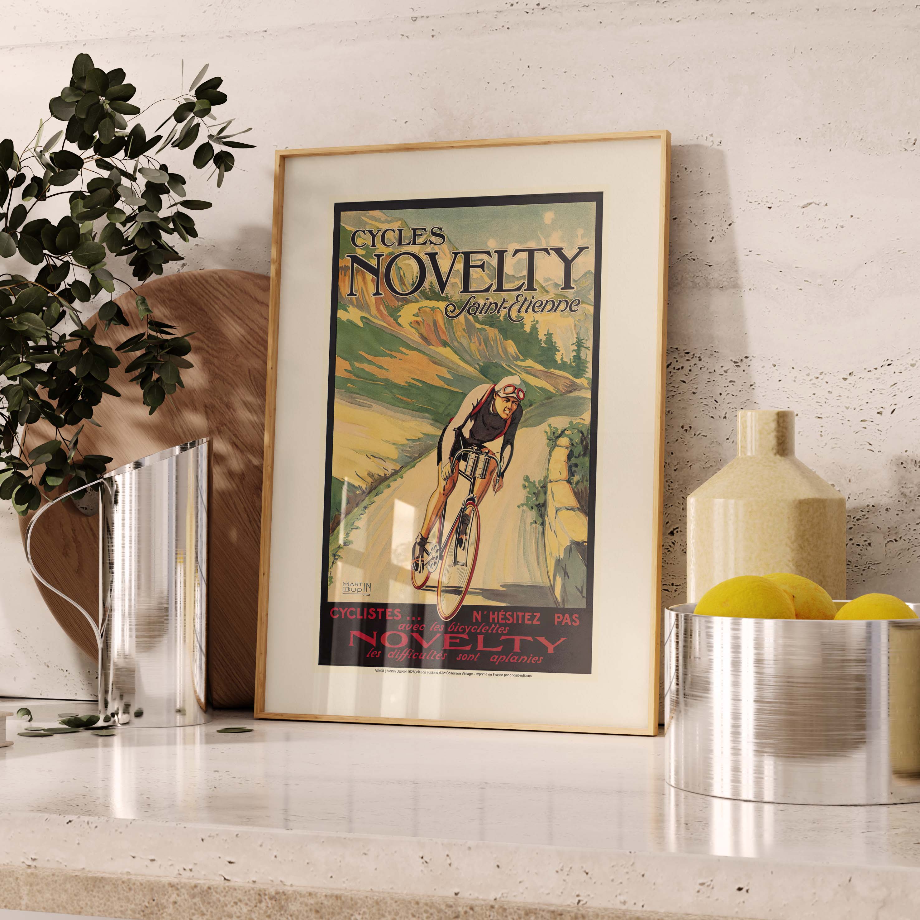 Affiche publicité vintage - Cycles Novelty-oneart.fr