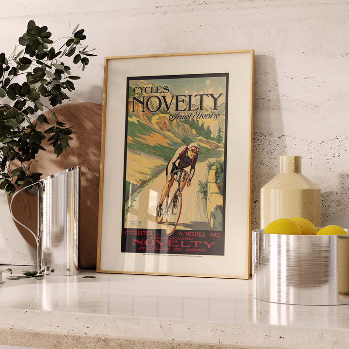 Affiche publicité vintage - Cycles Novelty