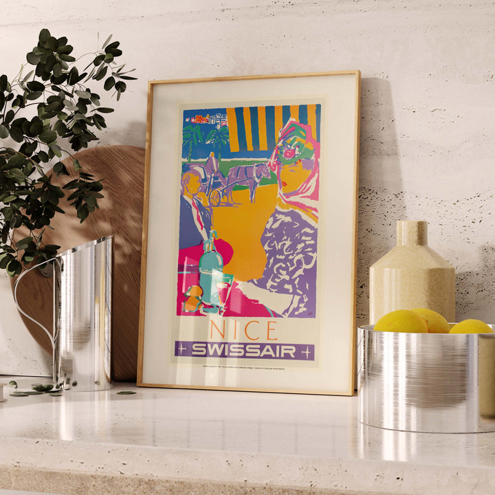 Affiche publicité vintage - Nice