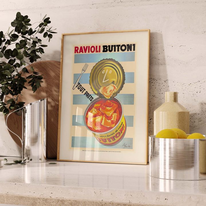 Affiche publicité vintage - Ravioli