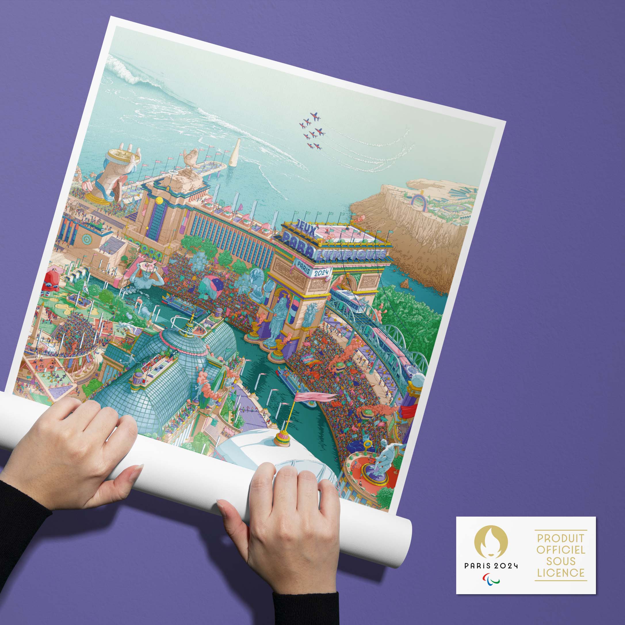 L’affiche officielle des Jeux Paralympiques de Paris 2024 - couleur