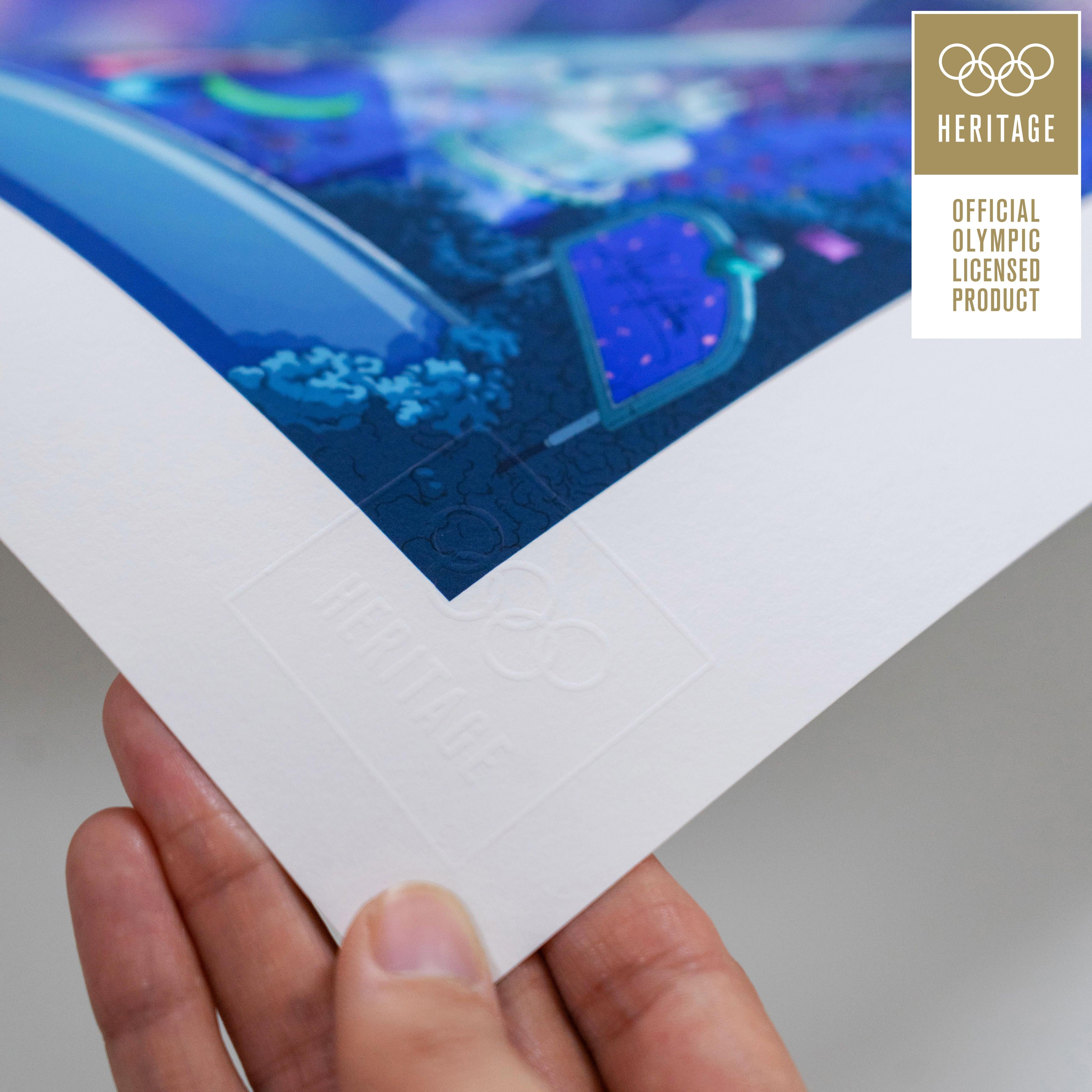 ÉDITION LIMITÉE PREMIUM - L’affiche officielle des Jeux de Paris 2024 - version panoramique