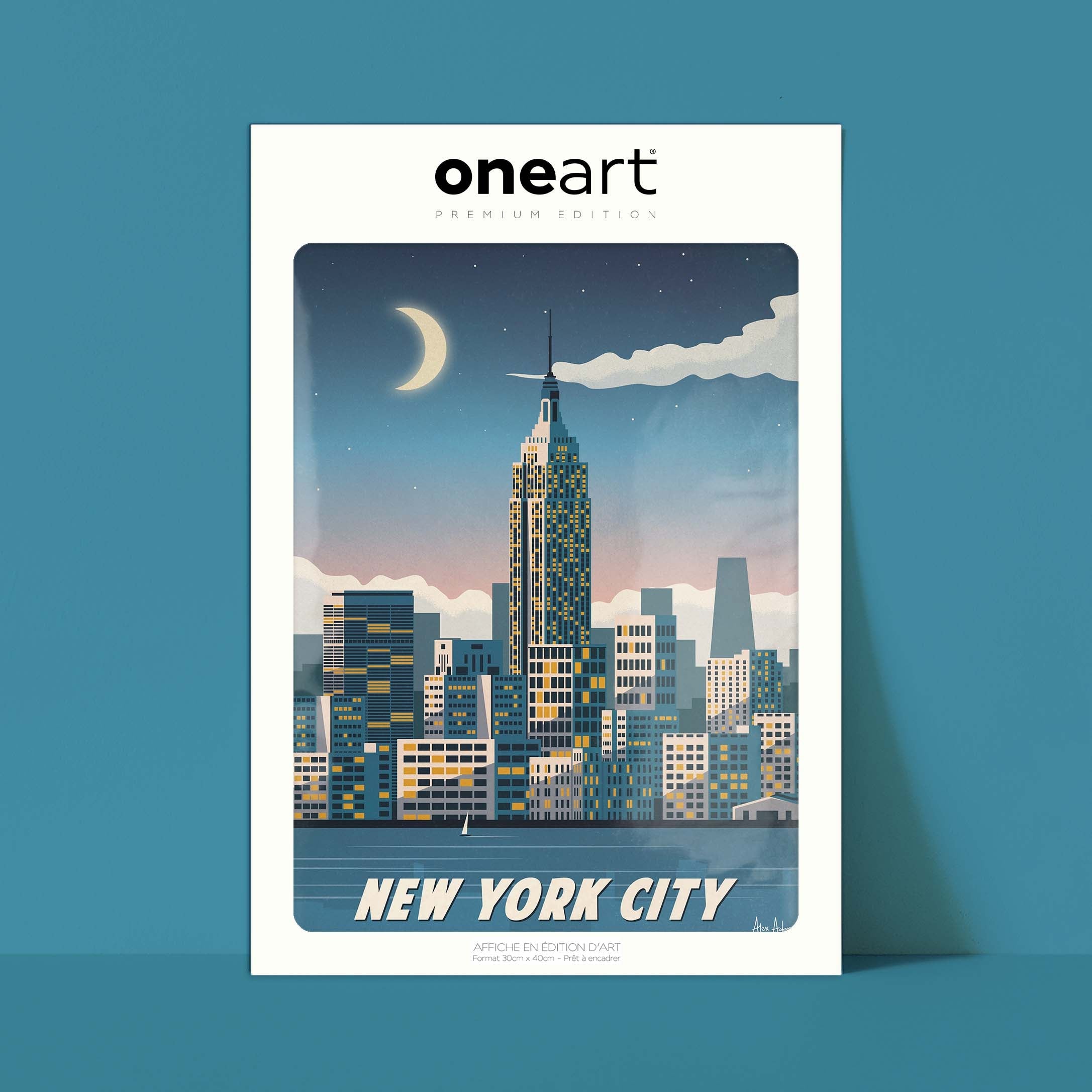 Affiche de voyage États-Unis - New York City par Alex Asfour