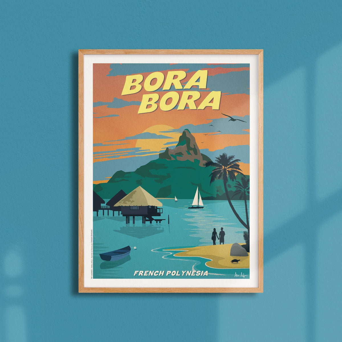 Affiche de voyage France - Bora-Bora par Alex Asfour