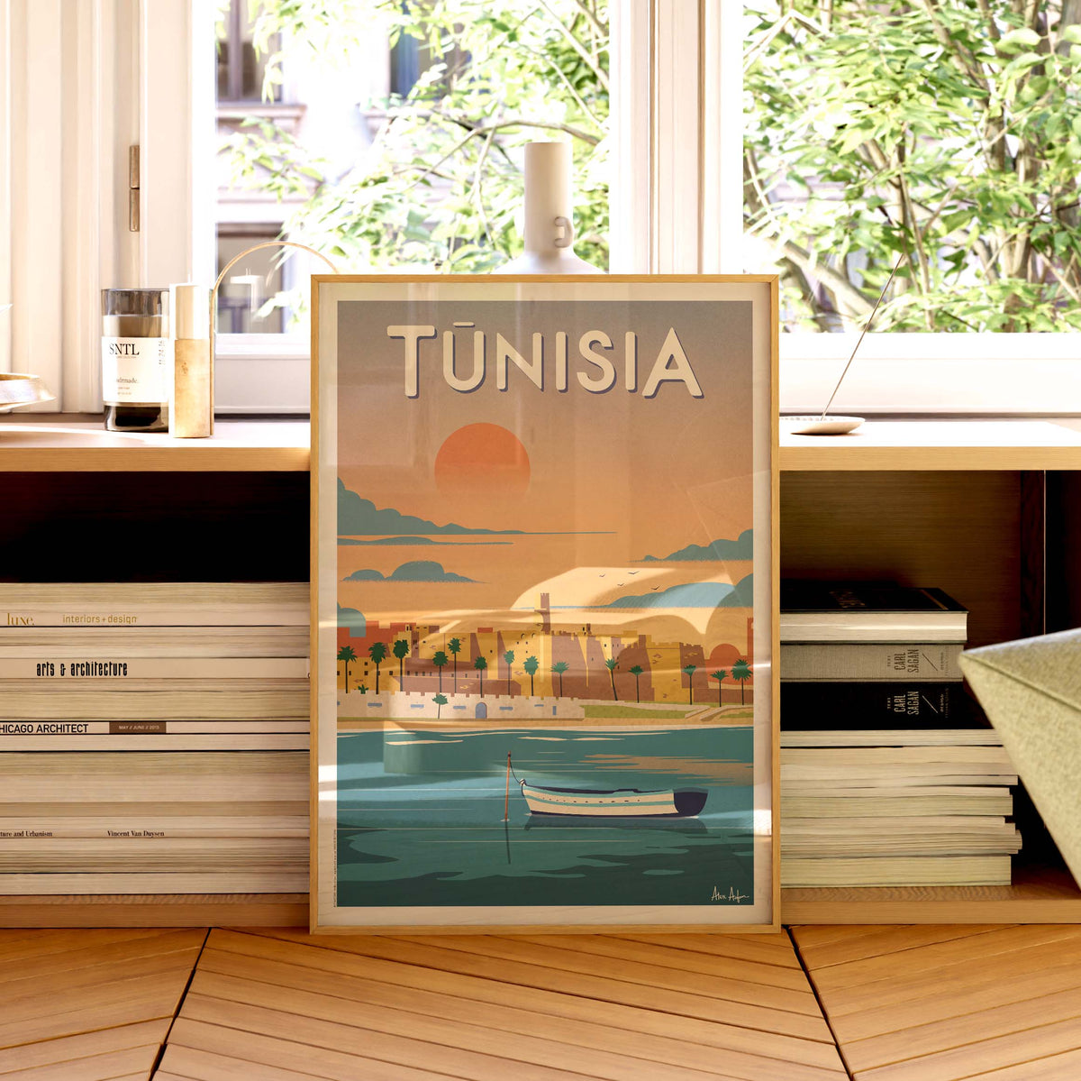 Affiche de voyage Tunisie -  par Alex Asfour