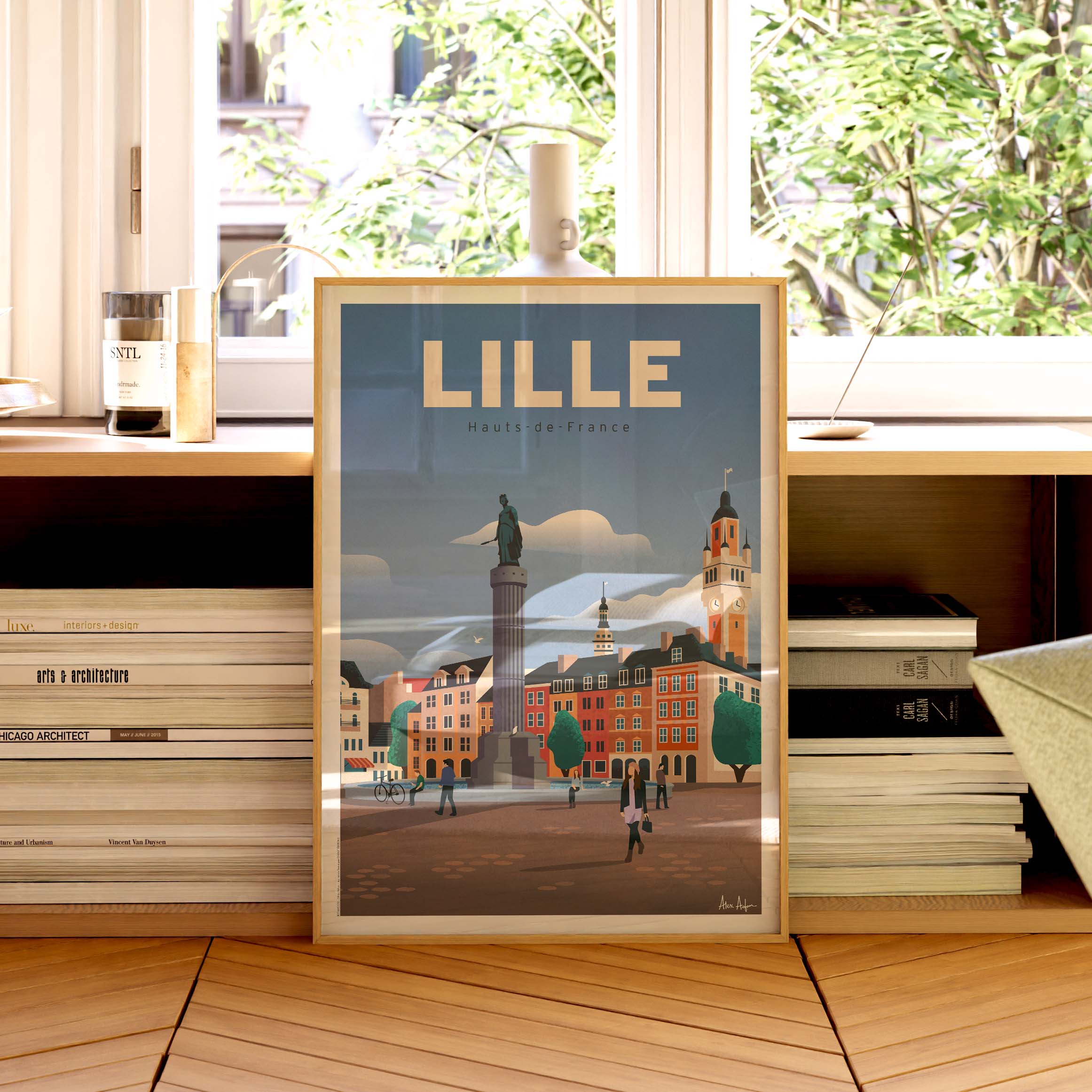 Affiche de voyage France - Lille par Alex Asfour
