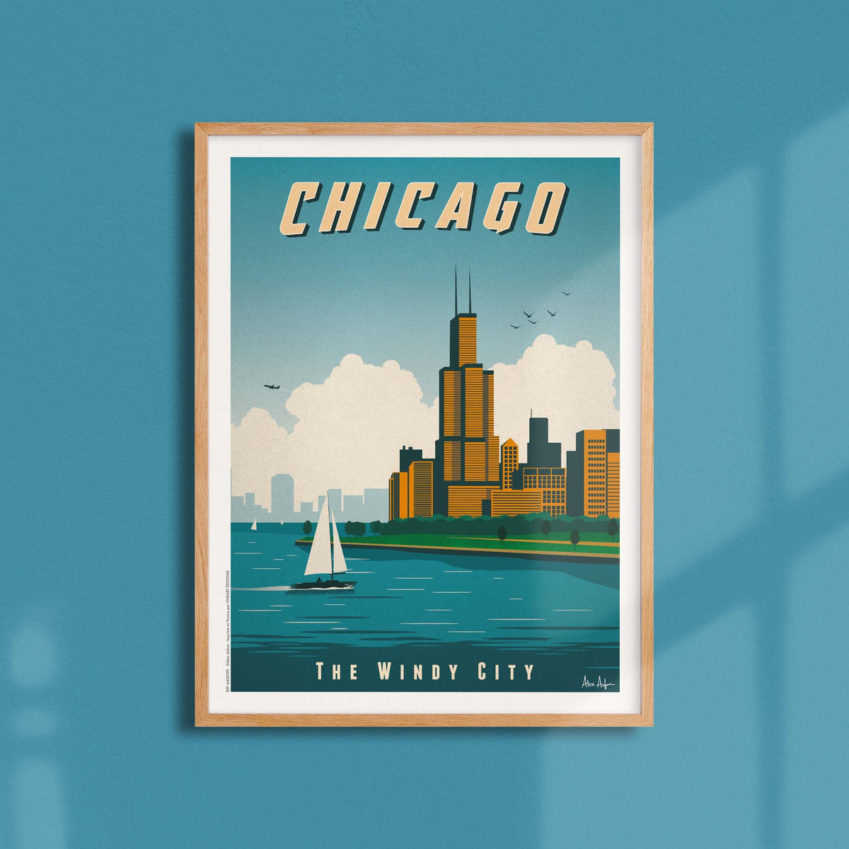 Affiche de voyage États-Unis - Chicago par Alex Asfour