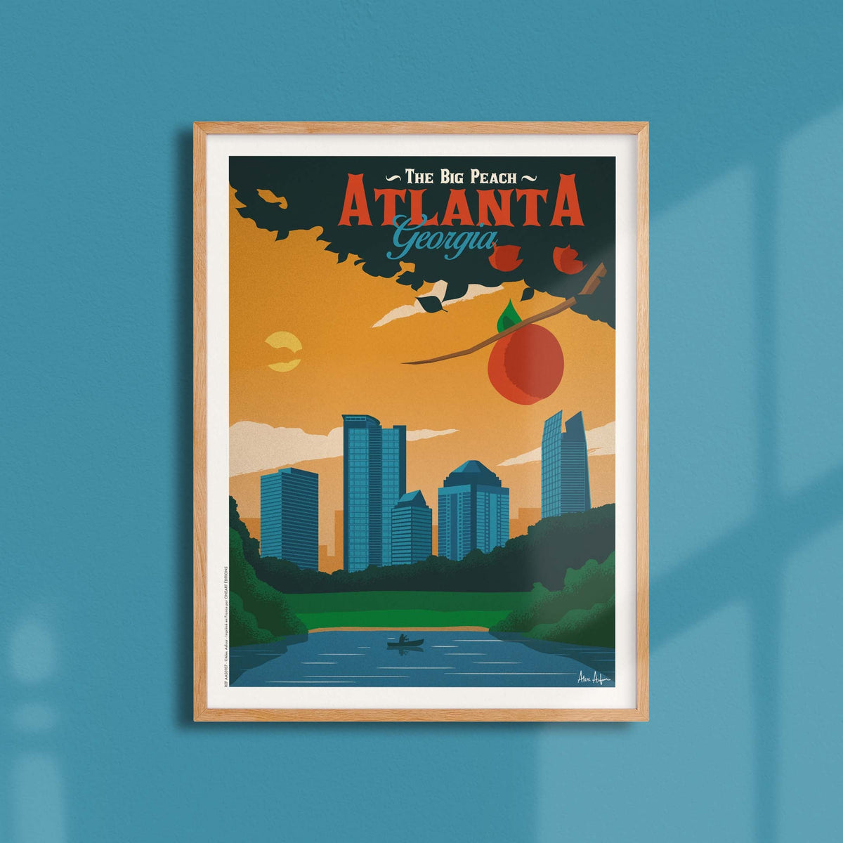 Affiche de voyage États-Unis - Atlanta par Alex Asfour