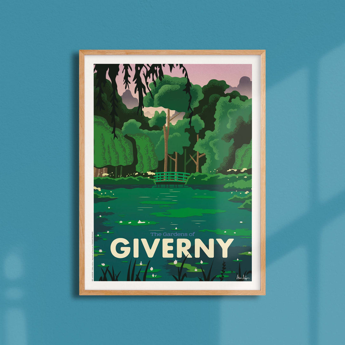 Affiche de voyage France - Giverny par Alex Asfour