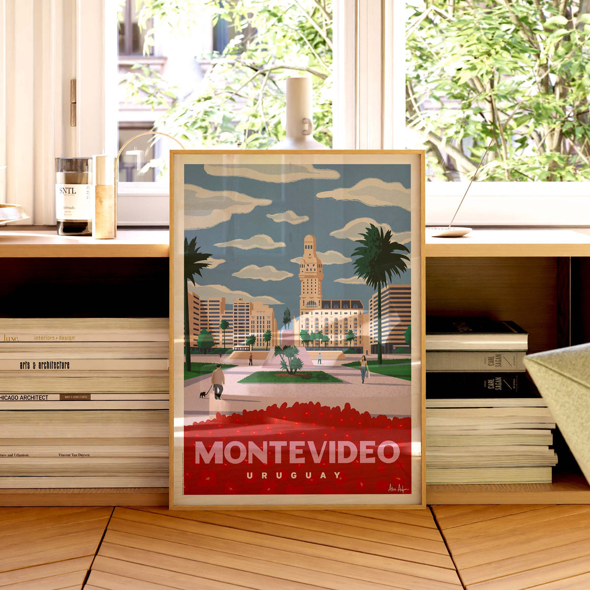 Affiche de voyage Uruguay - Montevideo par Alex Asfour