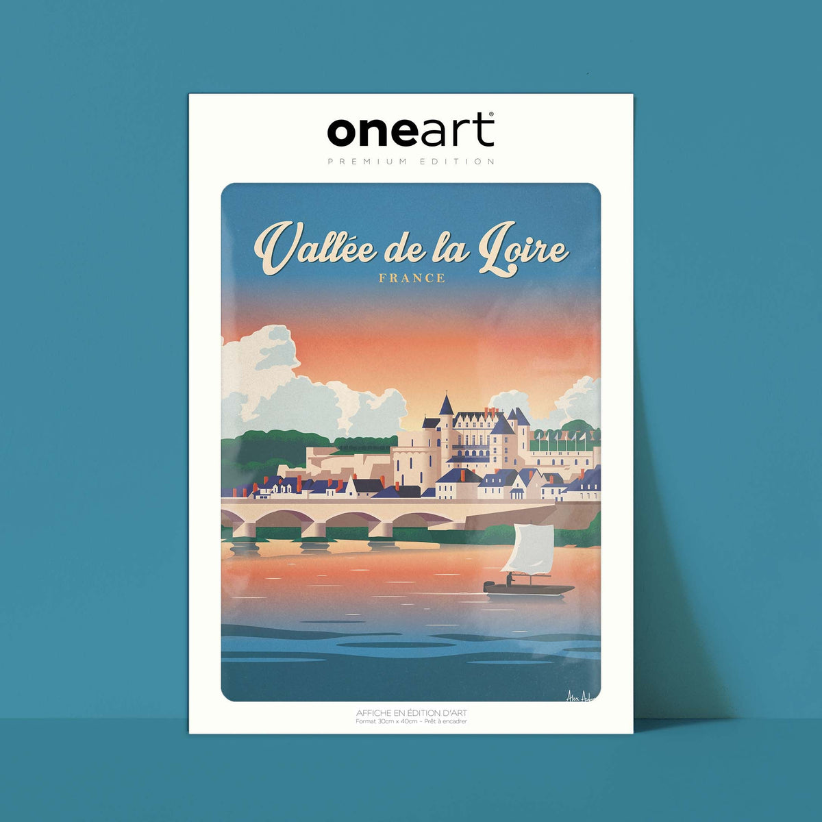 Affiche de voyage France - Loire par Alex Asfour