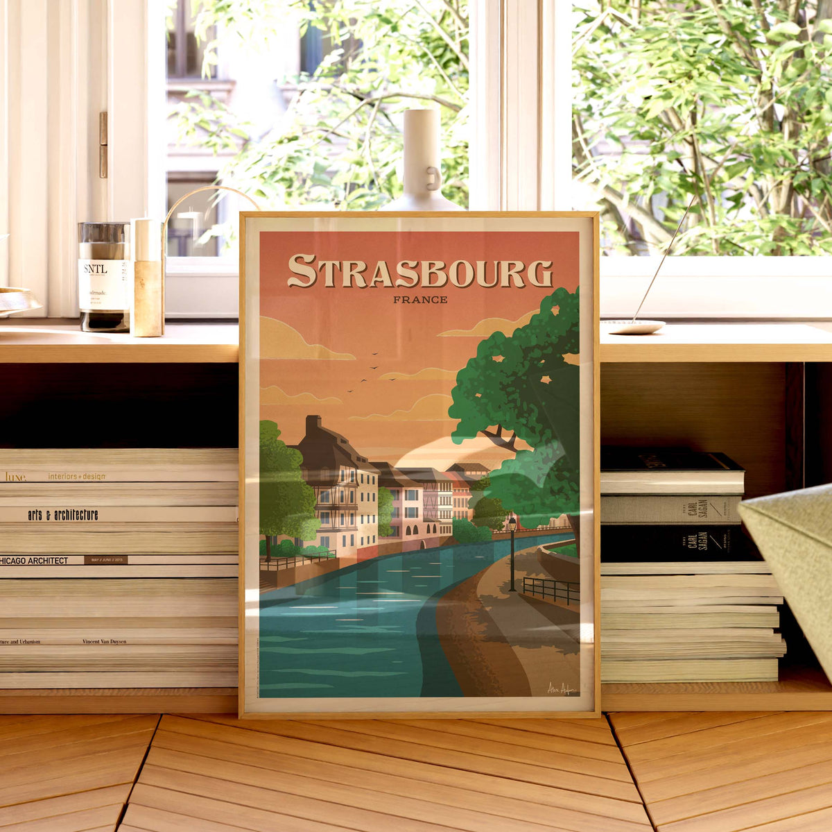 Affiche de voyage France - Strasbourg par Alex Asfour