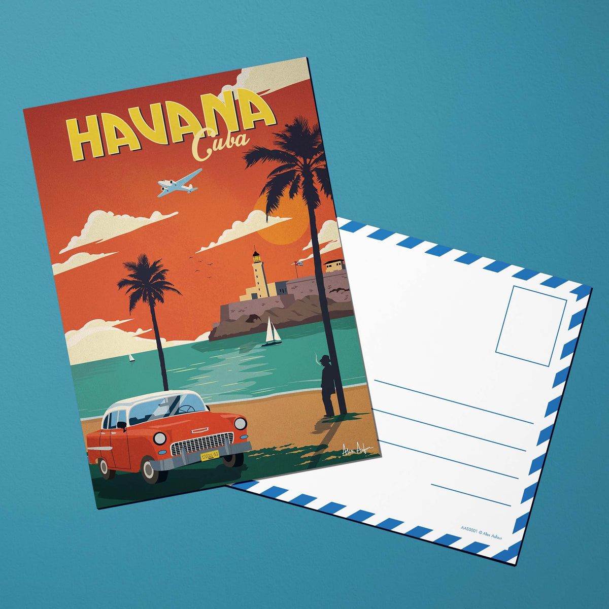 Carte postale de voyage Cuba - La Havane par Alex Asfour