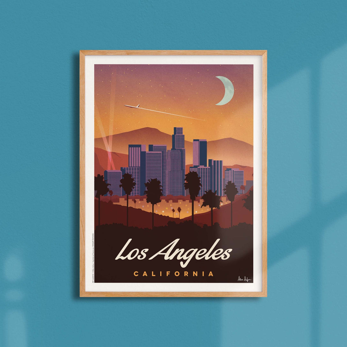Affiche de voyage États-Unis - Los Angeles par Alex Asfour
