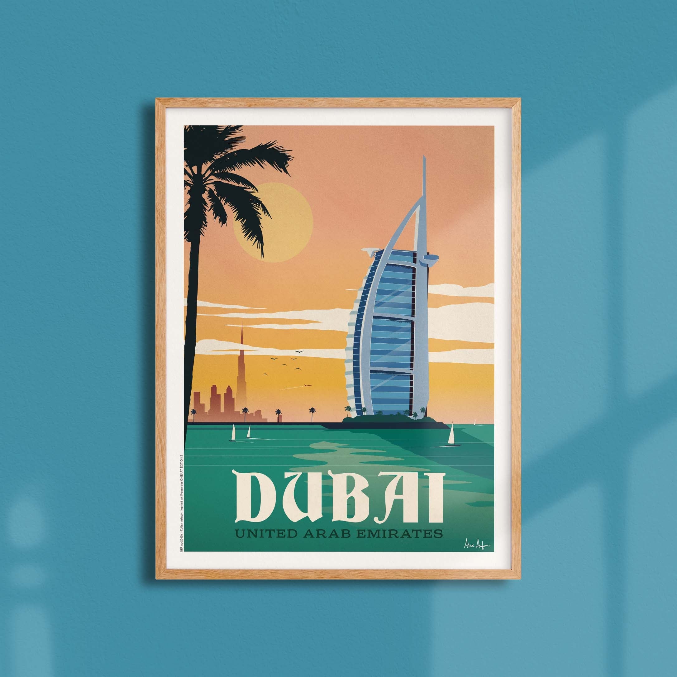 Affiche de voyage Émirats arabes unis - Dubaï par Alex Asfour