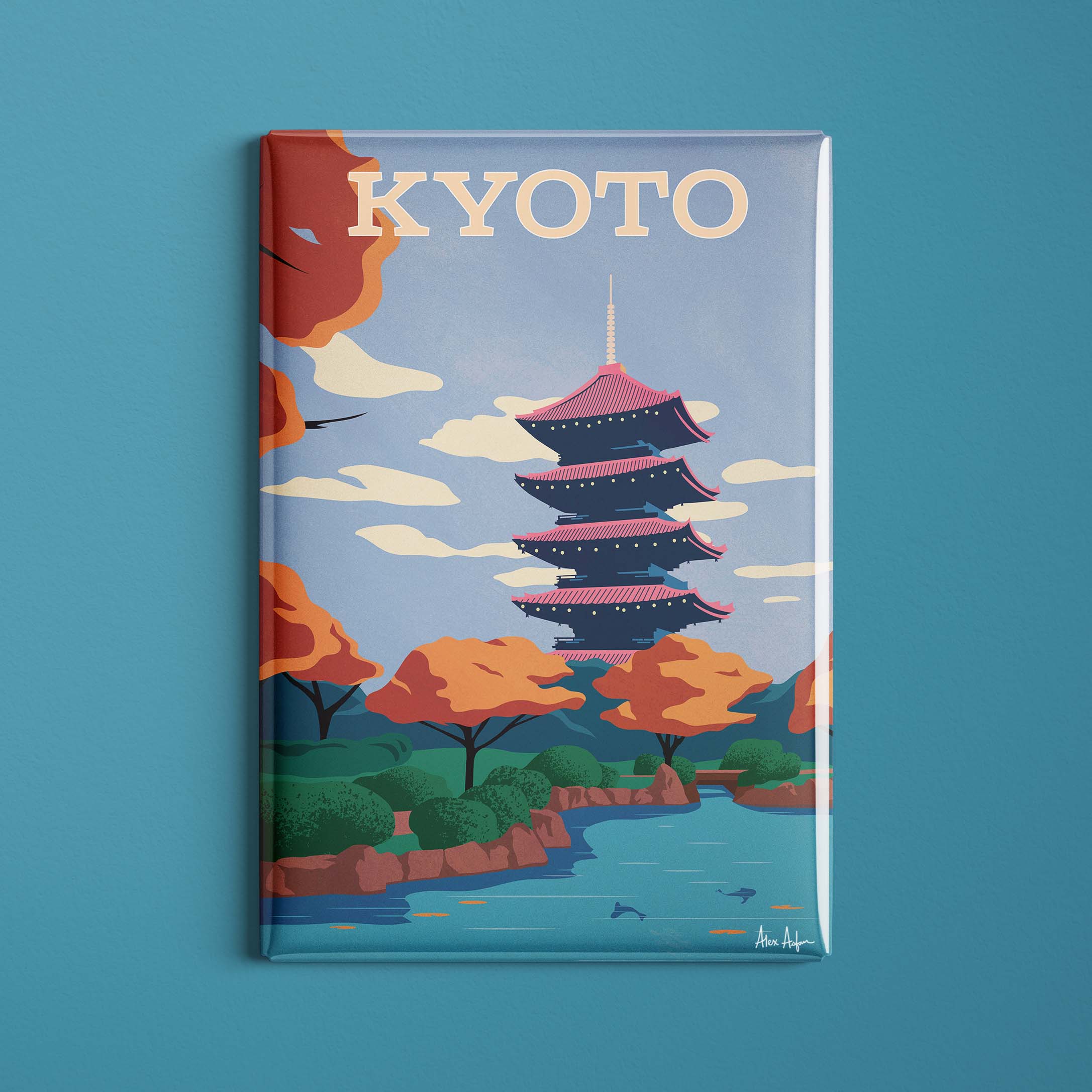 Magnet de voyage Japon - Kyoto par Alex Asfour