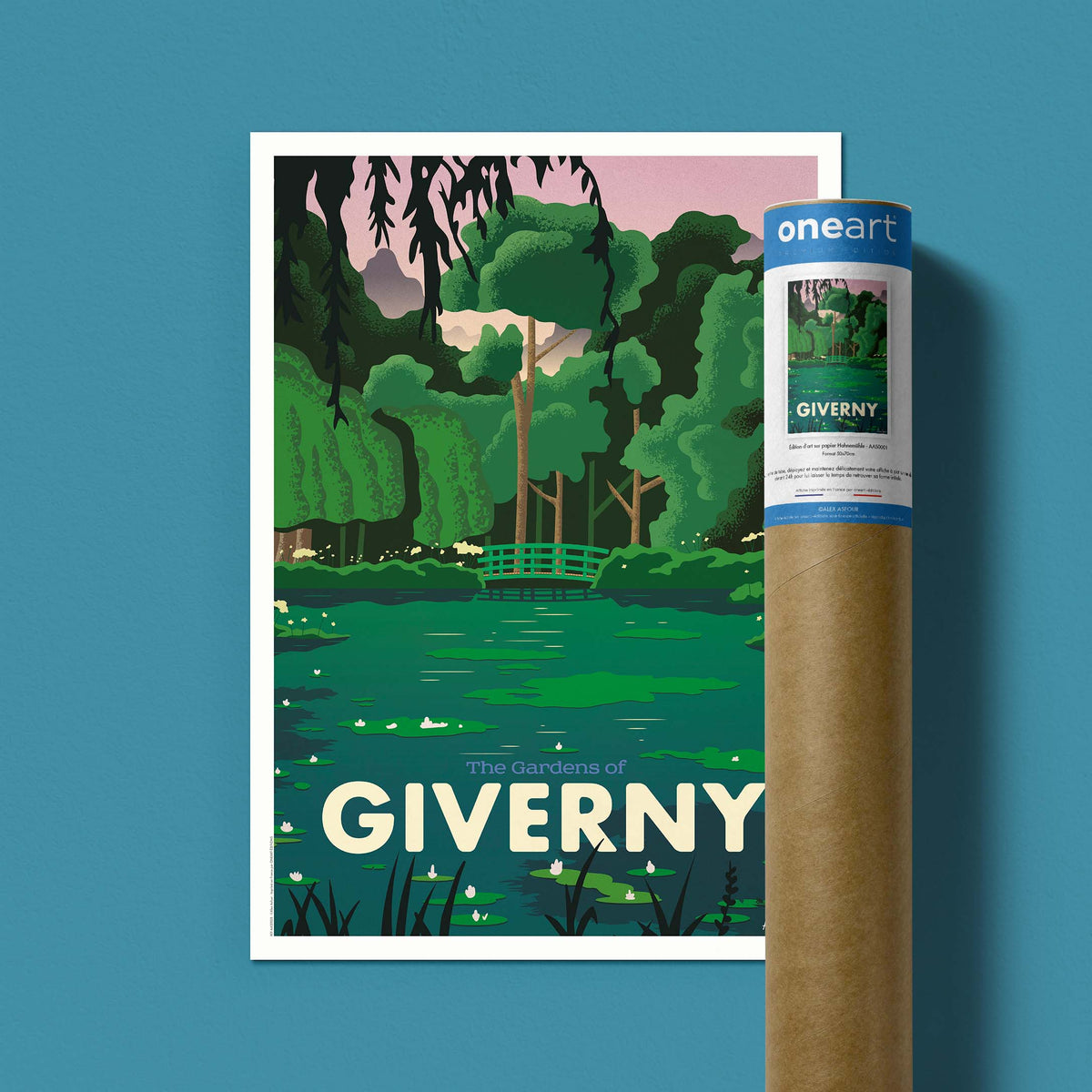 Affiche de voyage France - Giverny par Alex Asfour