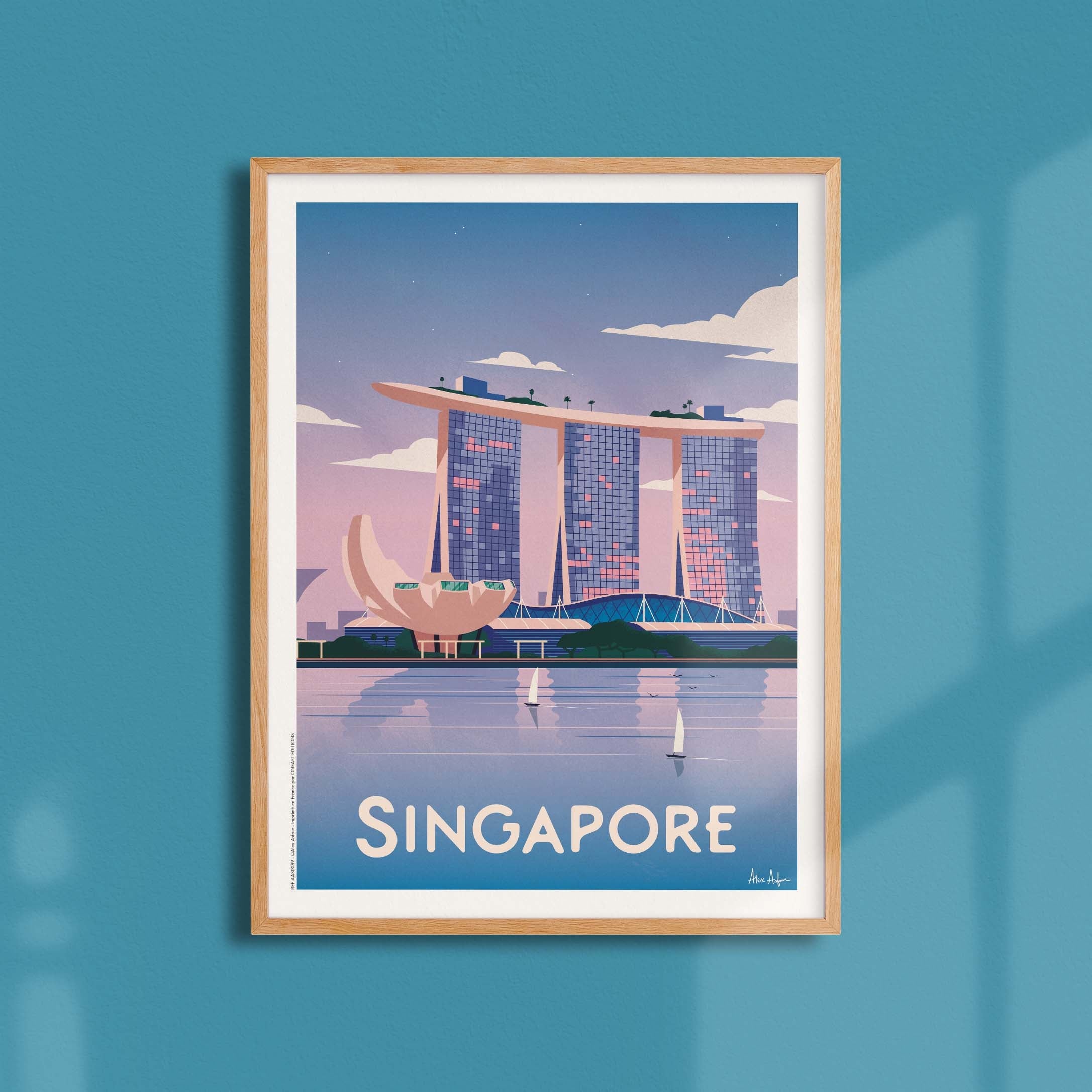 Affiche de voyage Singapour -  par Alex Asfour