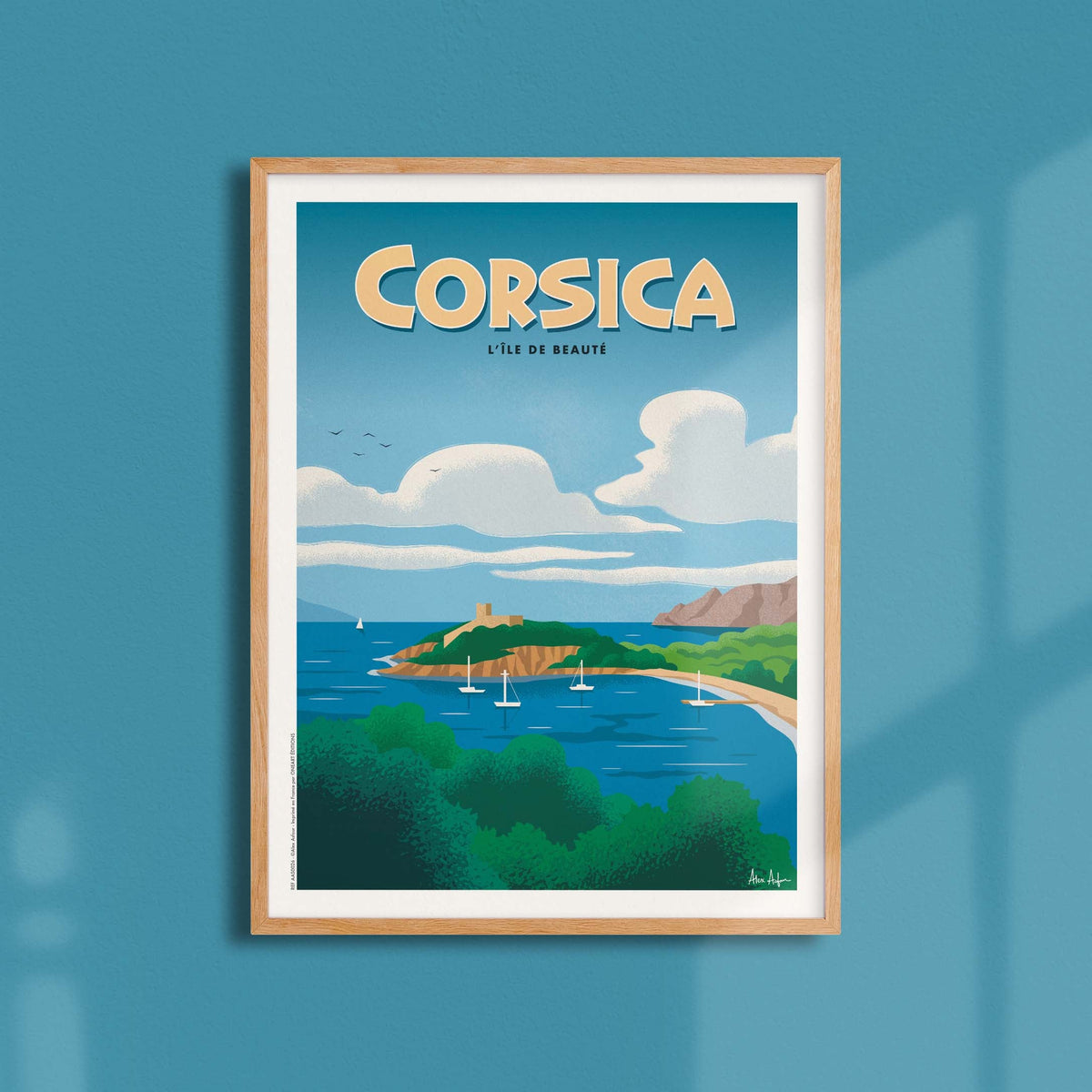 Affiche de voyage France - Corse par Alex Asfour
