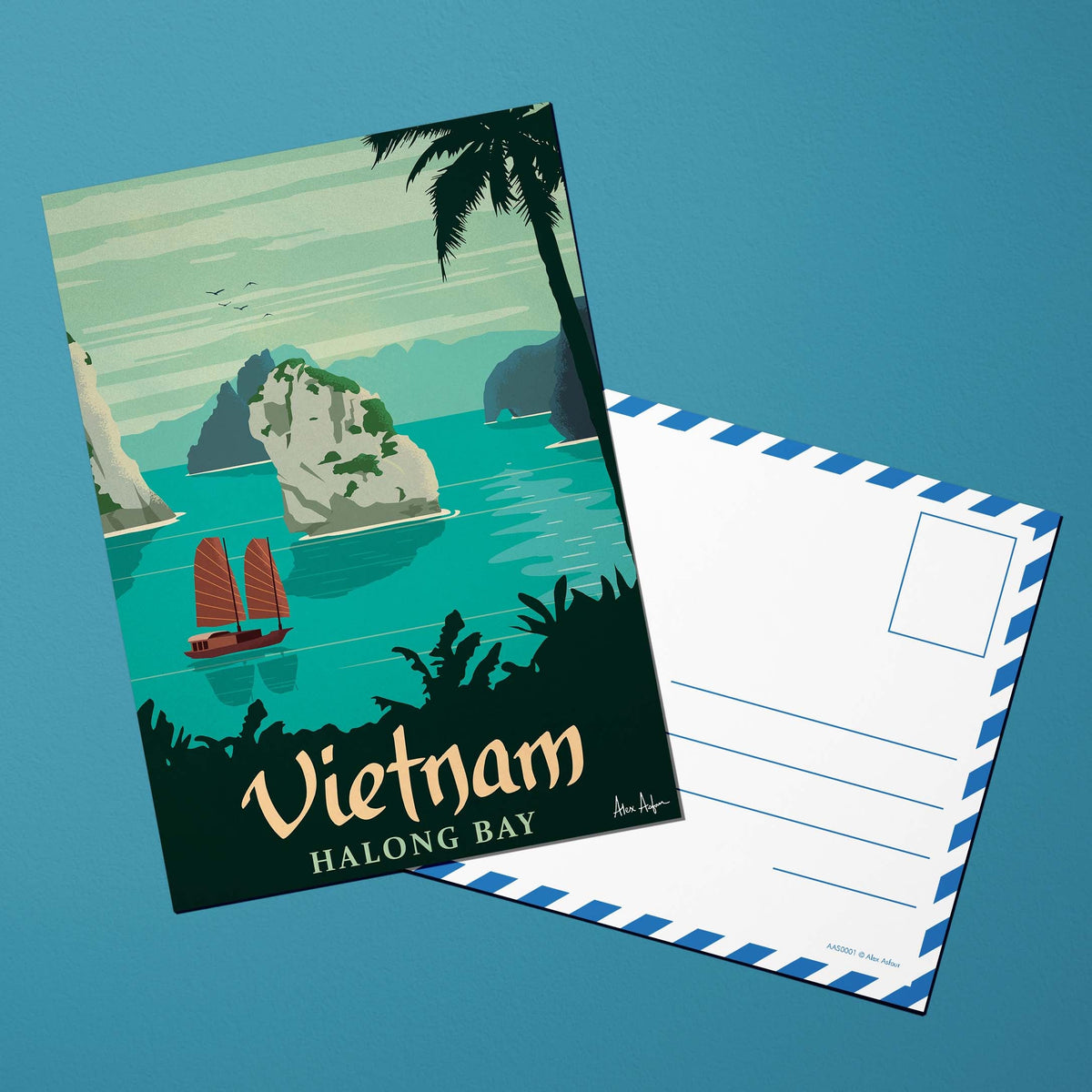 Carte postale de voyage Viêt Nam - Baie d’Ha Long par Alex Asfour