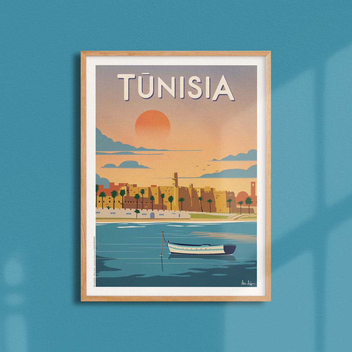 Affiche de voyage Tunisie -  par Alex Asfour