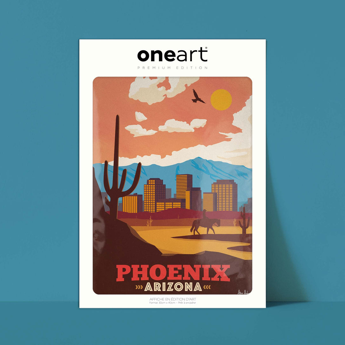 Affiche de voyage États-Unis - Phoenix par Alex Asfour