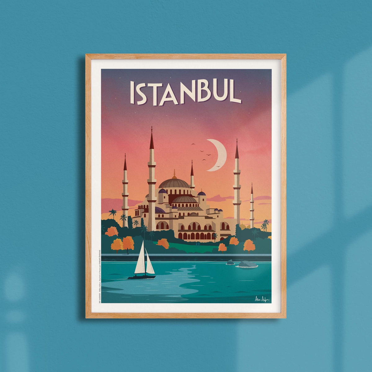 Affiche de voyage Turquie - Istanbul par Alex Asfour
