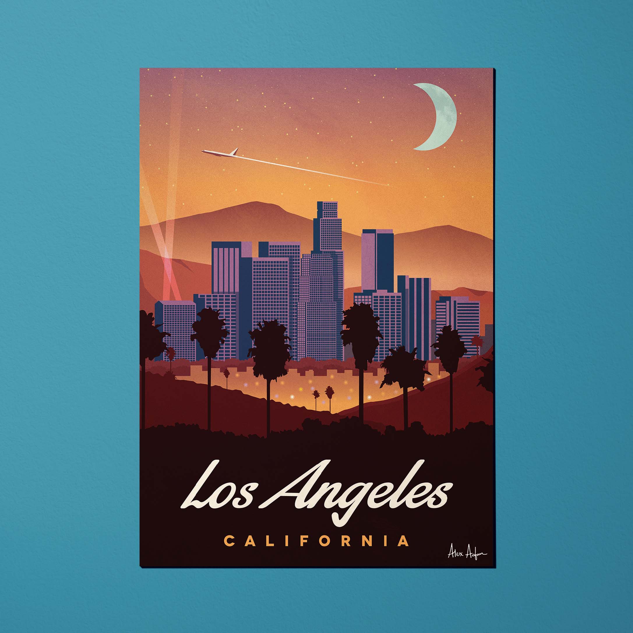 Carte postale de voyage États-Unis - Los Angeles par Alex Asfour