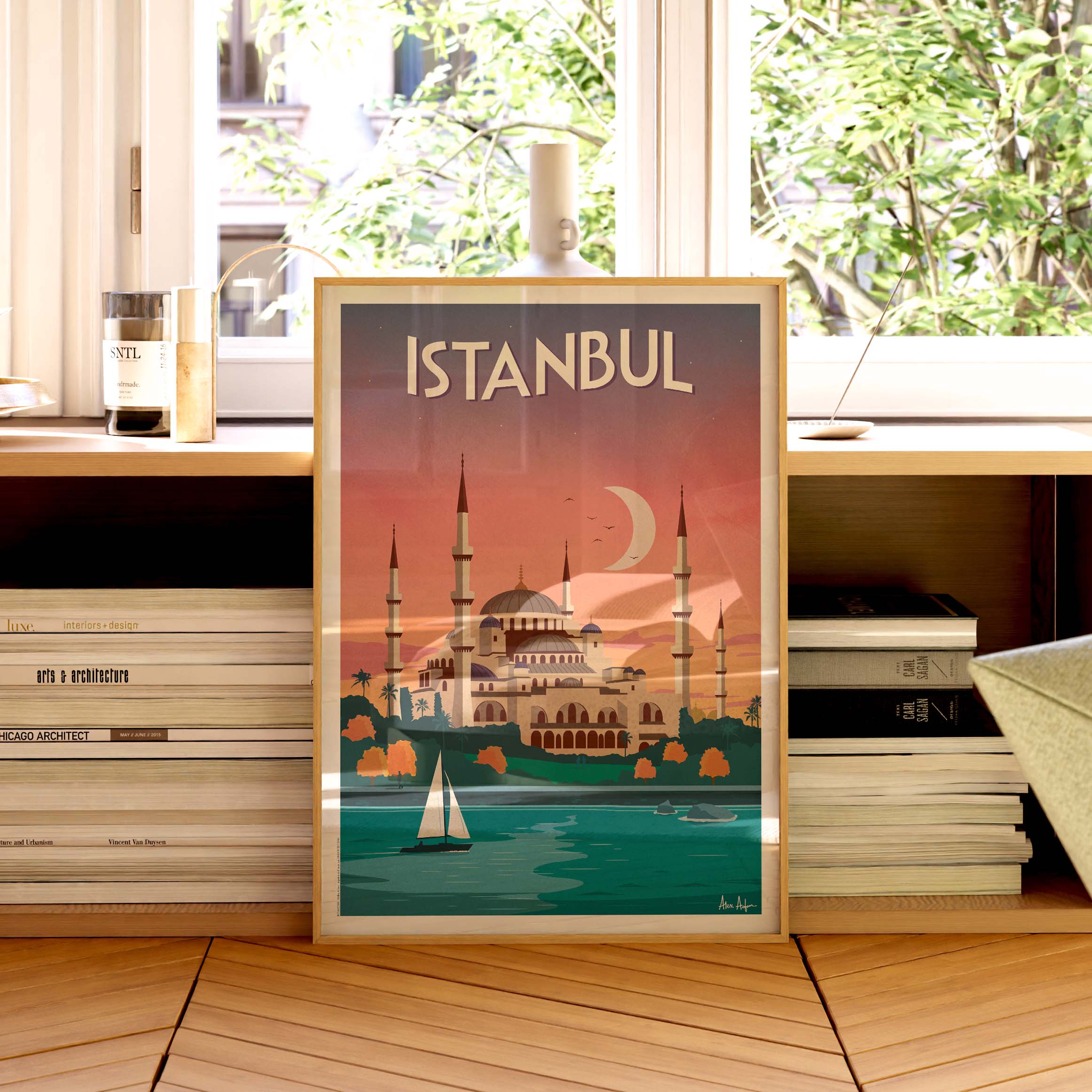 Affiche de voyage Turquie - Istanbul par Alex Asfour