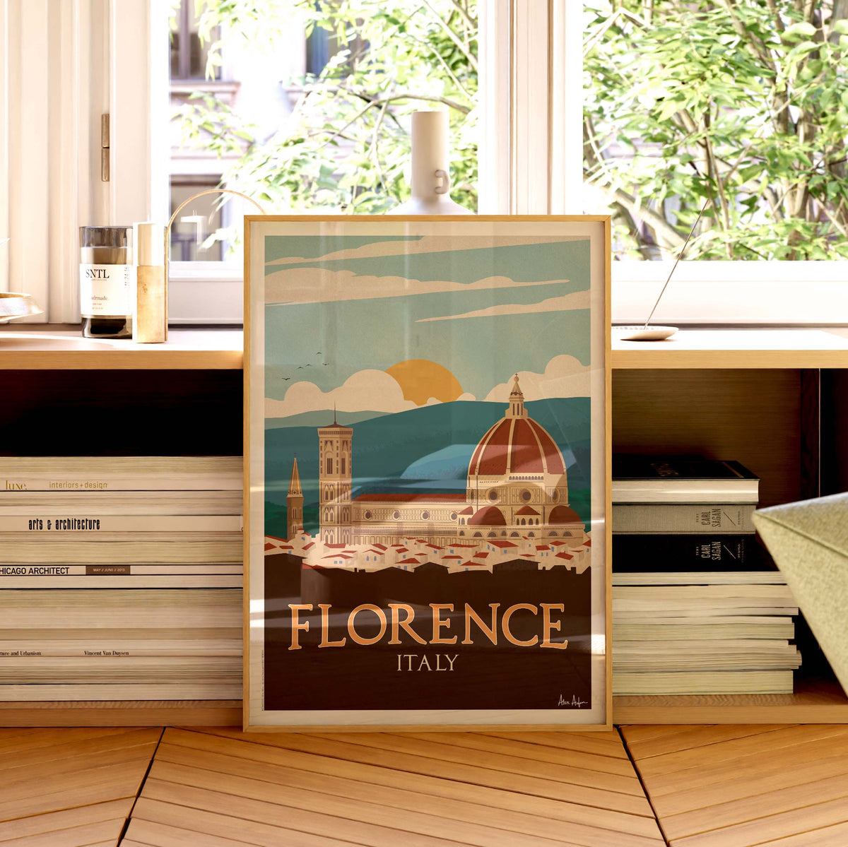 Affiche de voyage Italie - Florence par Alex Asfour